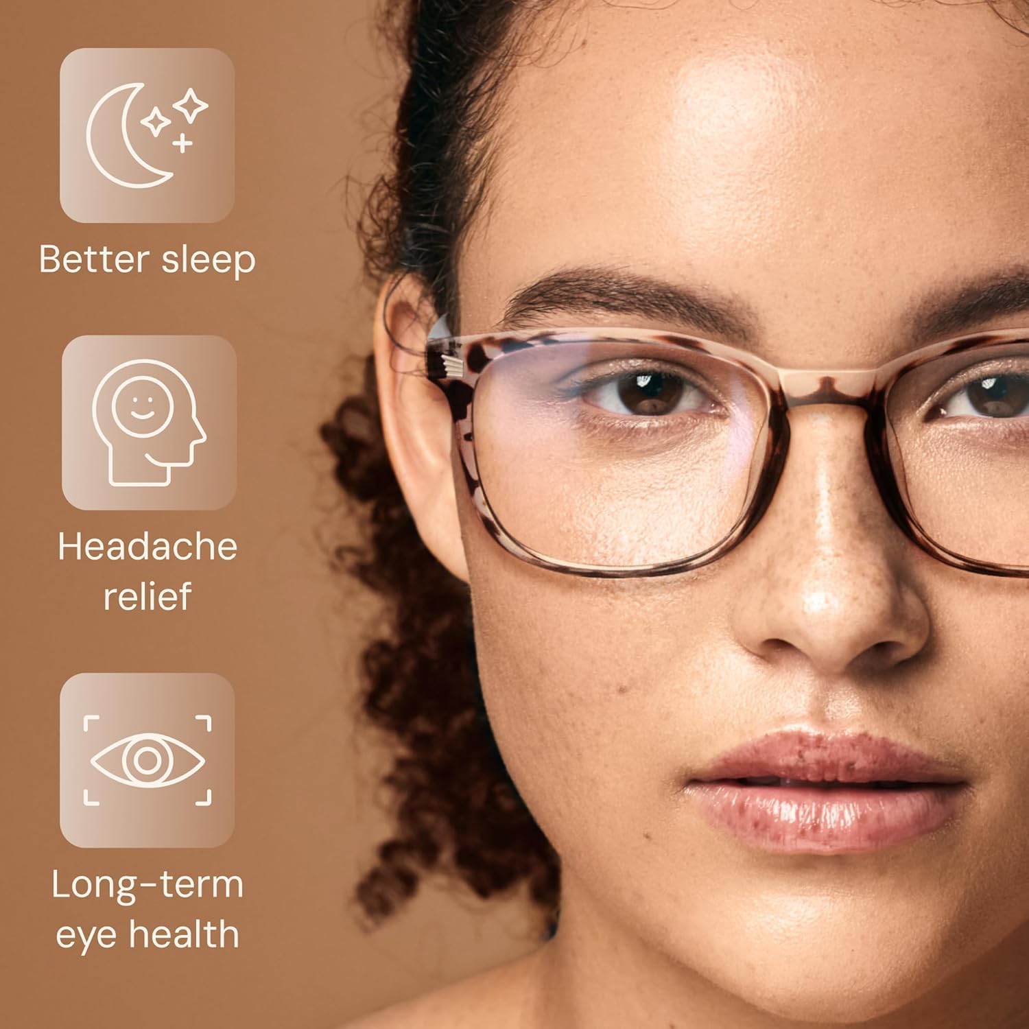 Gaoye Stylish Blue Light Glasses for Woman - Computer Glasses for Blue Light Blocking - Lightweight Frames - 3 pack - Image 4