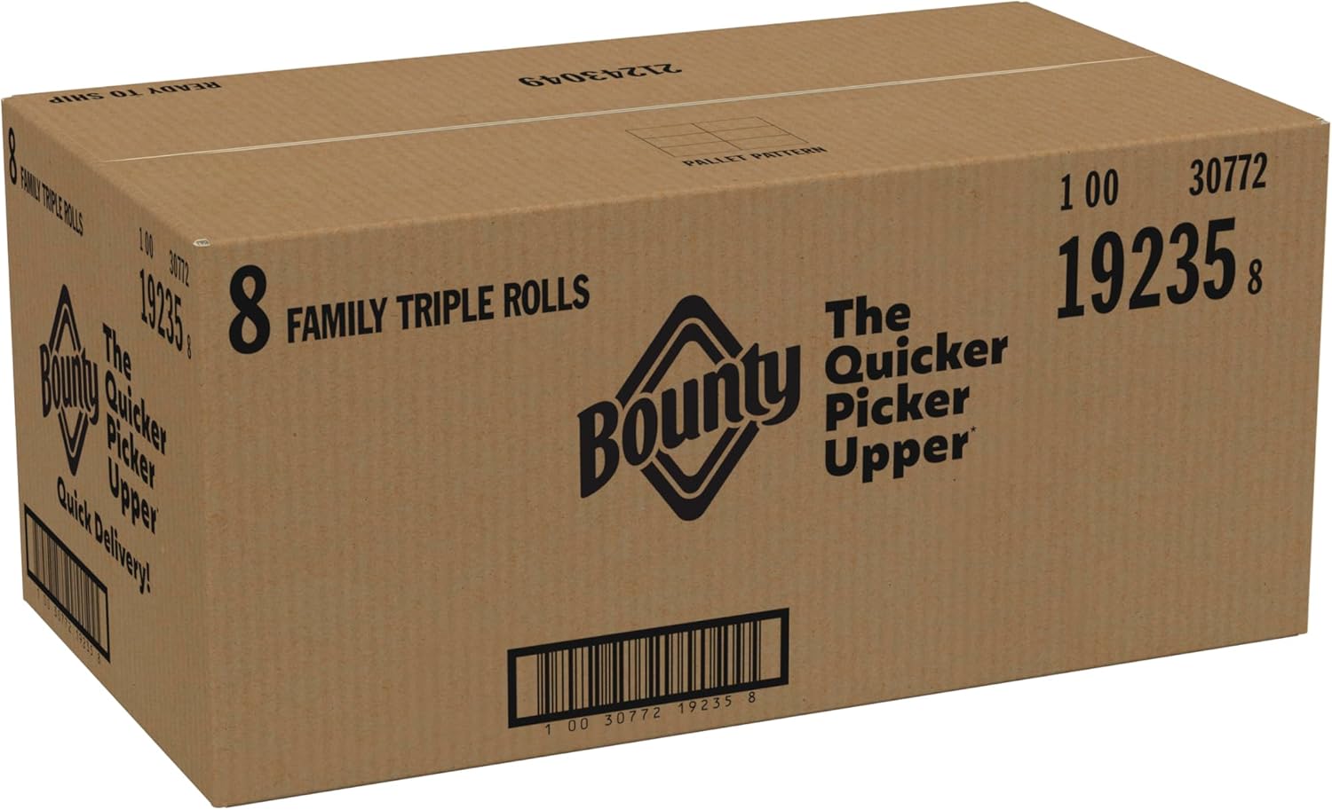 Bounty Quick-Size Paper Towels, White, 8 Family Triple Rolls = 27 Regular Rolls - Image 13