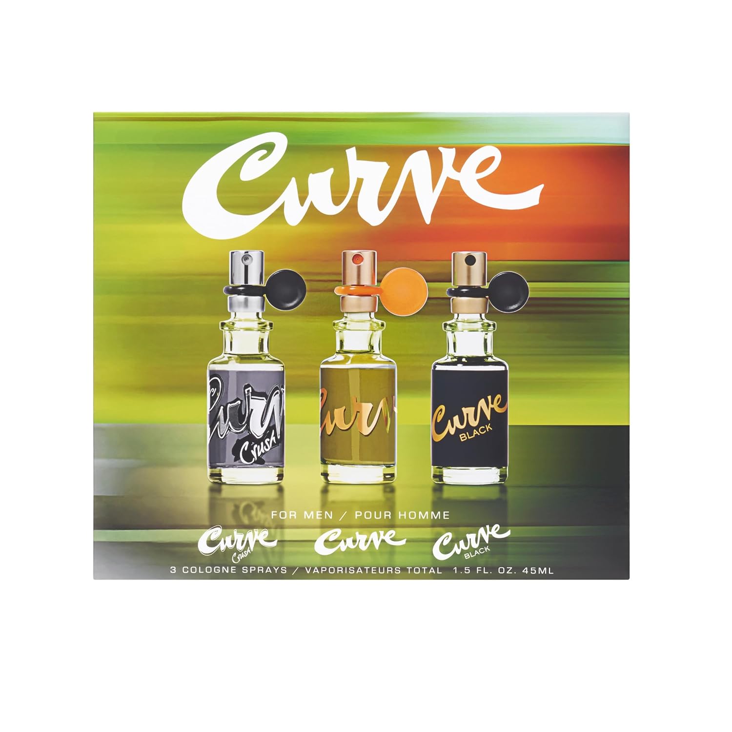 Curve Cologne 3-pc. Spray Coffret Gift Set for Men, Travel Size Fragrance, 0.5 fl oz - Image 6