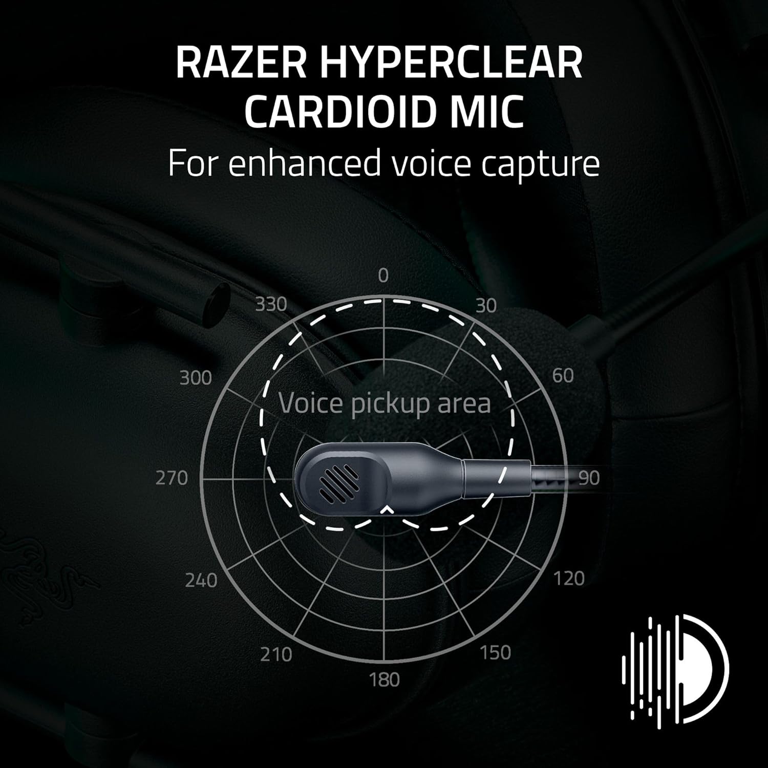 Razer BlackShark V2 X Xbox Gaming Headset: 50mm Drivers - Cardioid Mic - Lightweight - Comfortable, Noise Isolating Earcups - for Xbox Series X, Series S, PS5, PC, Switch via 3.5mm Audio Jack - Black - Image 3