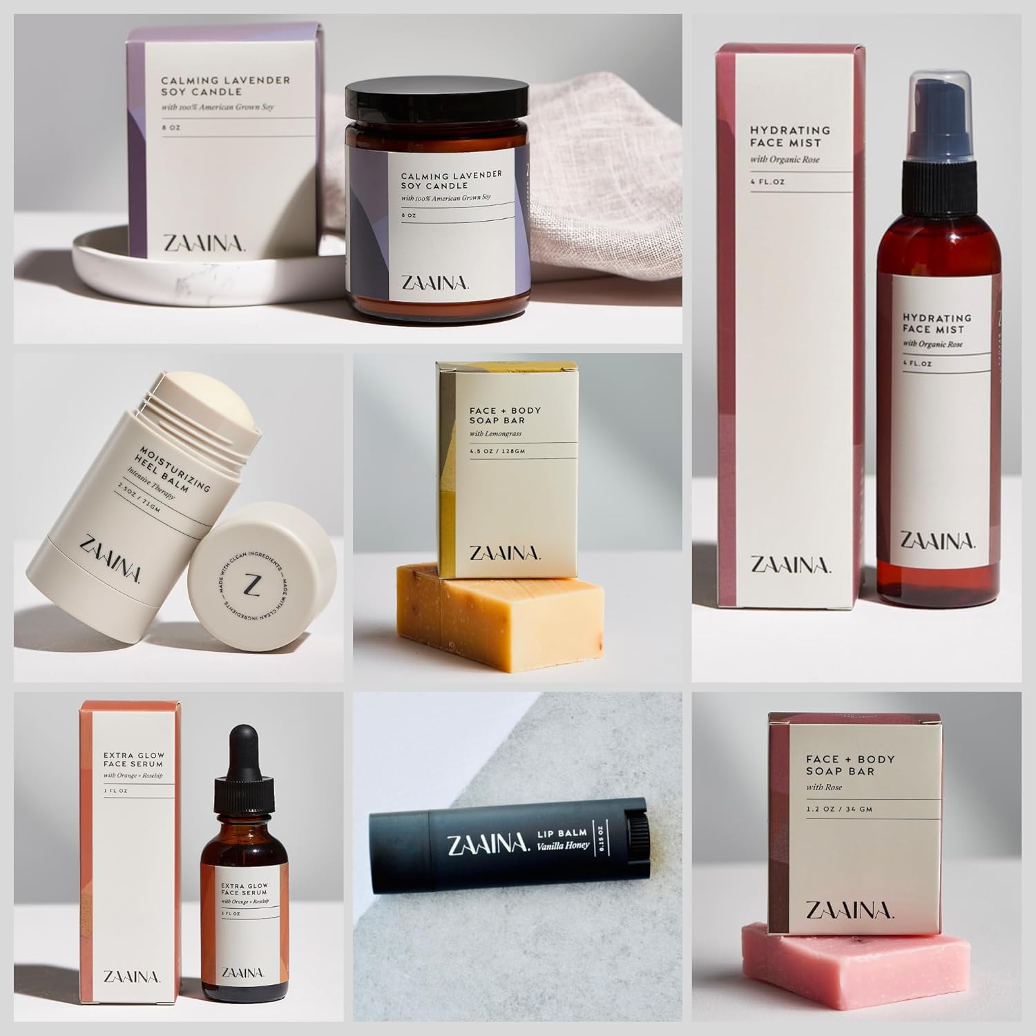 ZAAINA Spa Gift Set for Her - USA Made Luxury Self Care Spa Set, Pampering At Home Bath & Body Relaxing Spa Package, Gift Basket for Wife Friend, Mother's Day Gifts for Mom, Birthday Gifts for Women - Image 2