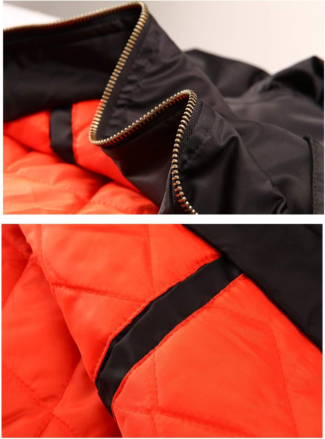TACVASEN Men's Jackets-Bomber Jacket Fall Winter Warm Windbreaker Full Zip Casual Padded Coats - Image 7