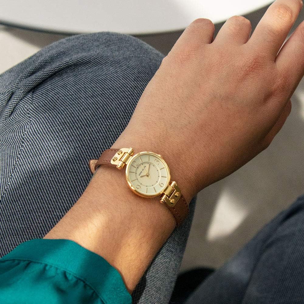 Anne Klein Women's Leather Strap Watch - Image 4