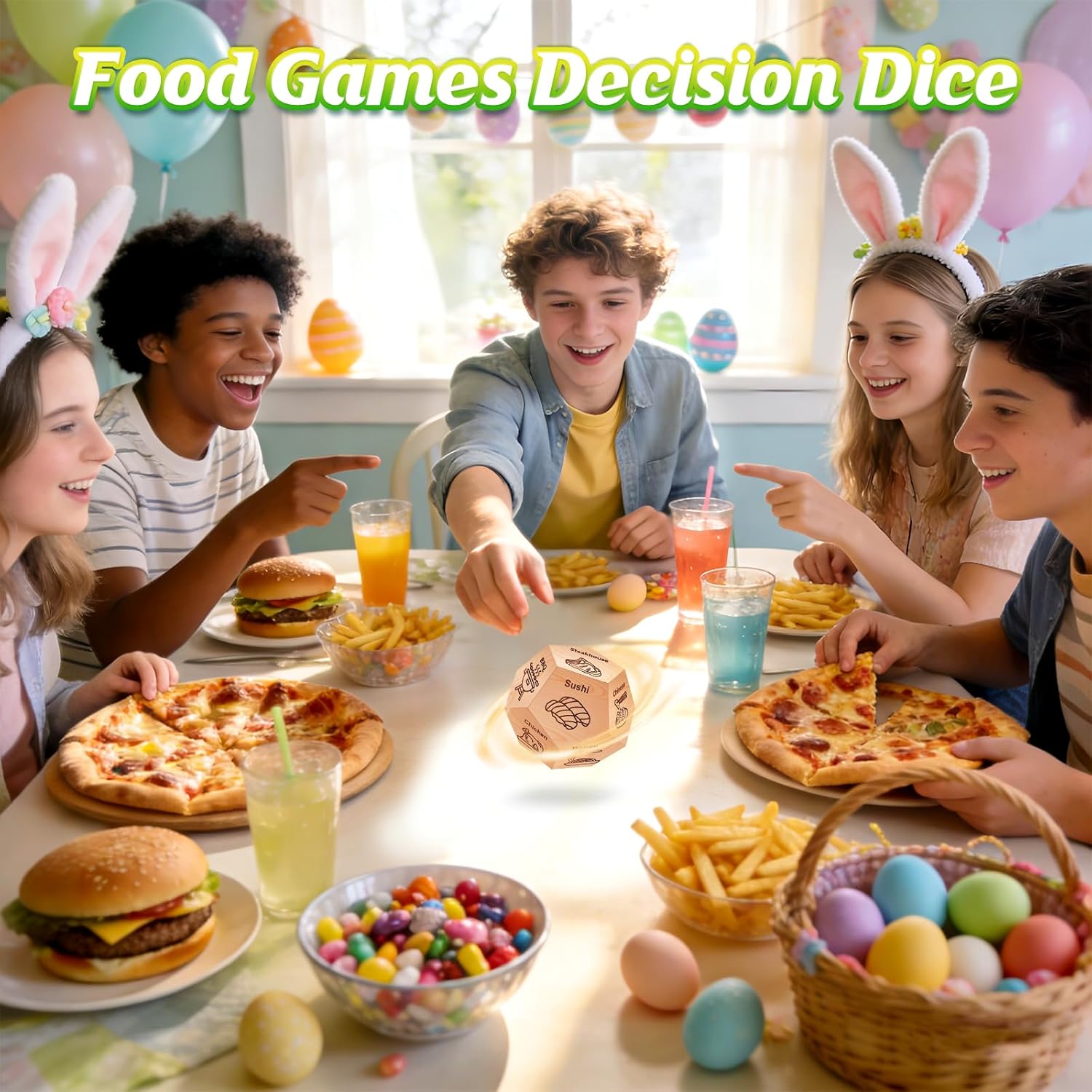 Easter Basket Stuffers Gifts for Teens Mens Adults, Husband Gifts for Fathers Day, Winzwon Date Night Food Decision Dice, Anniversary Birthday Wedding Couples Gifts for Him Women Boyfriend Girlfriend - Image 5