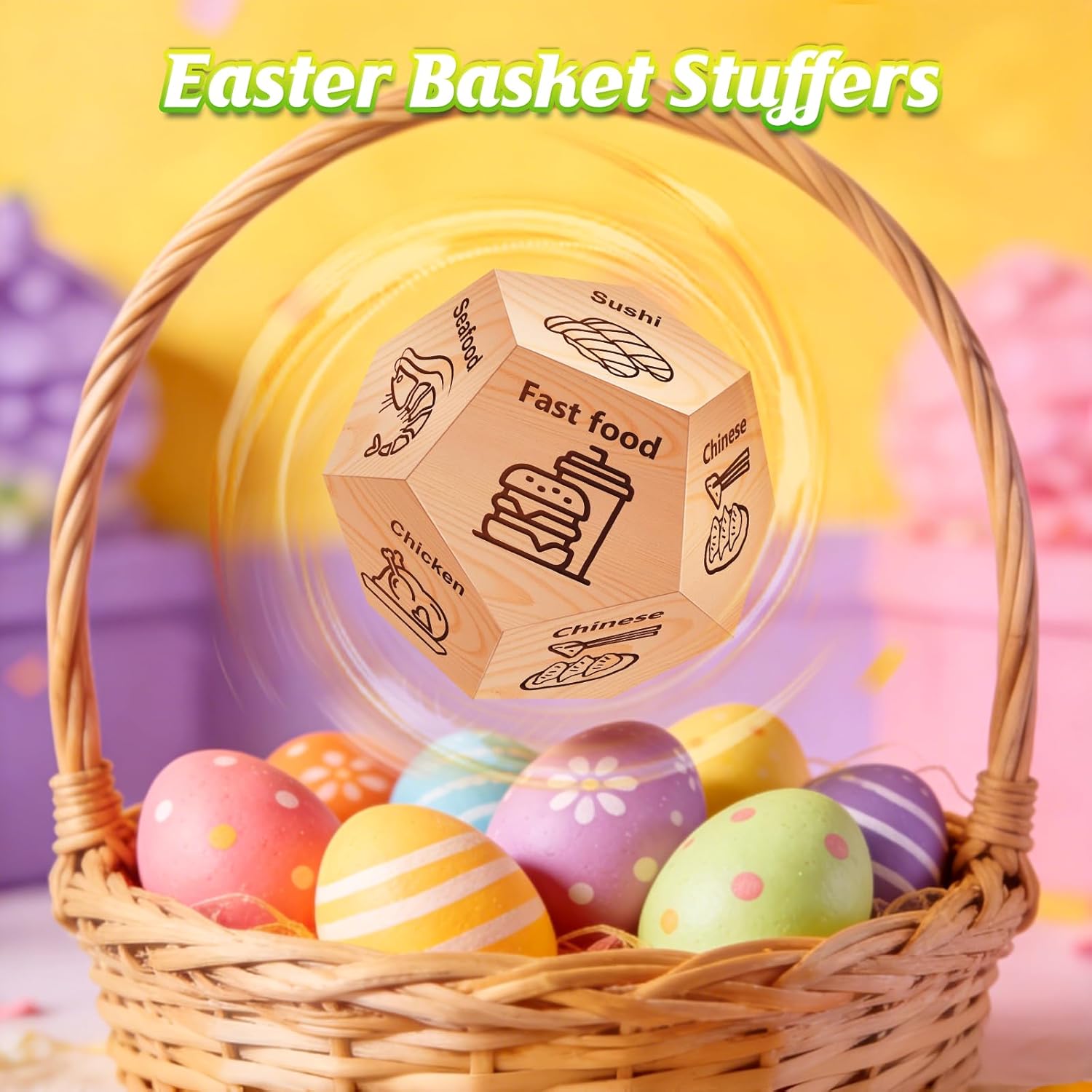 Easter Basket Stuffers Gifts for Teens Mens Adults, Husband Gifts for Fathers Day, Winzwon Date Night Food Decision Dice, Anniversary Birthday Wedding Couples Gifts for Him Women Boyfriend Girlfriend - Image 2