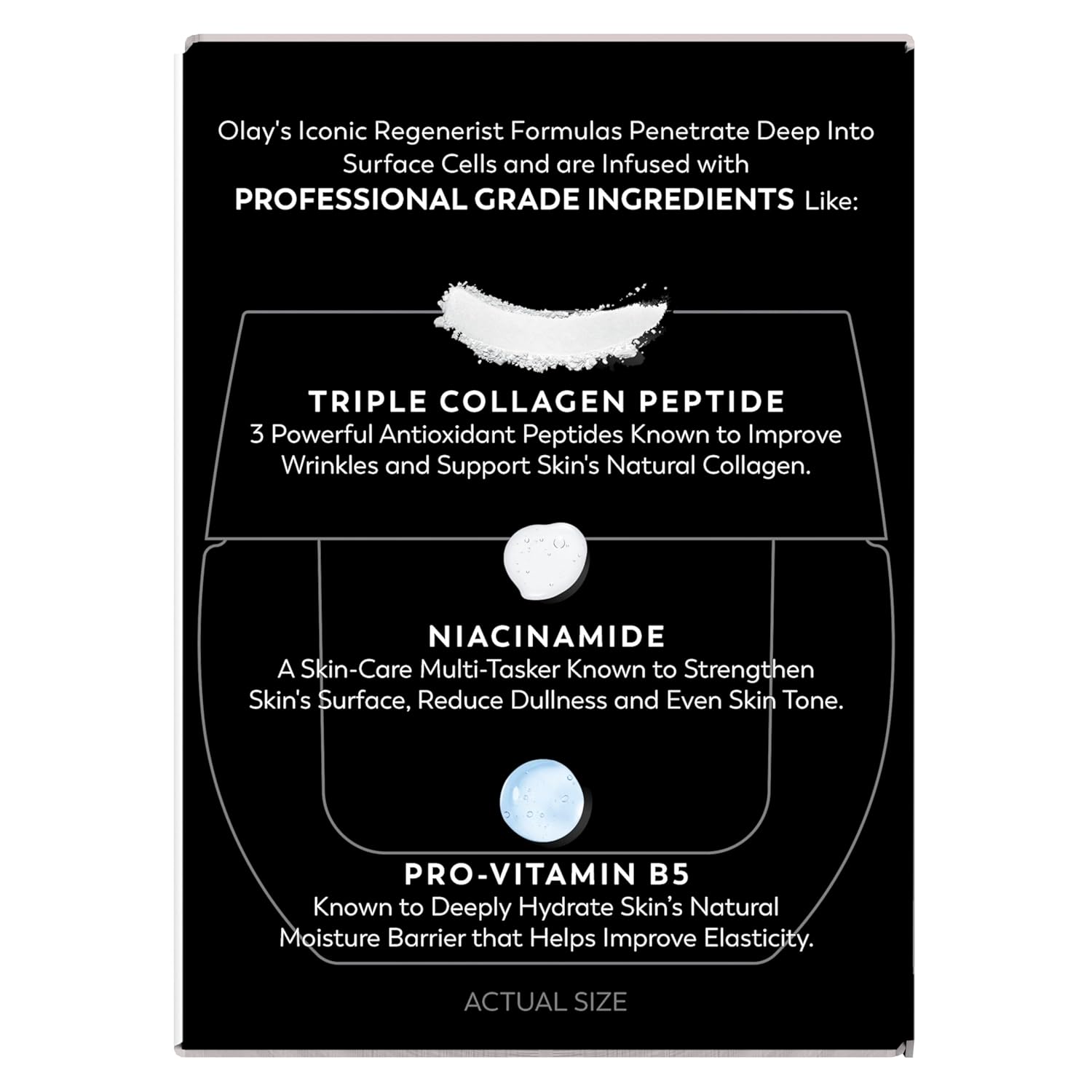 Olay Face Moisturizer, Regenerist Micro-Sculpting Cream for Women, Fragrance-Free - Anti-Aging, Anti-Wrinkle, Firming Skin Care - Triple Collagen Cream, Peptide, Hyaluronic Acid, Niacinamide, 1.7oz - Image 14