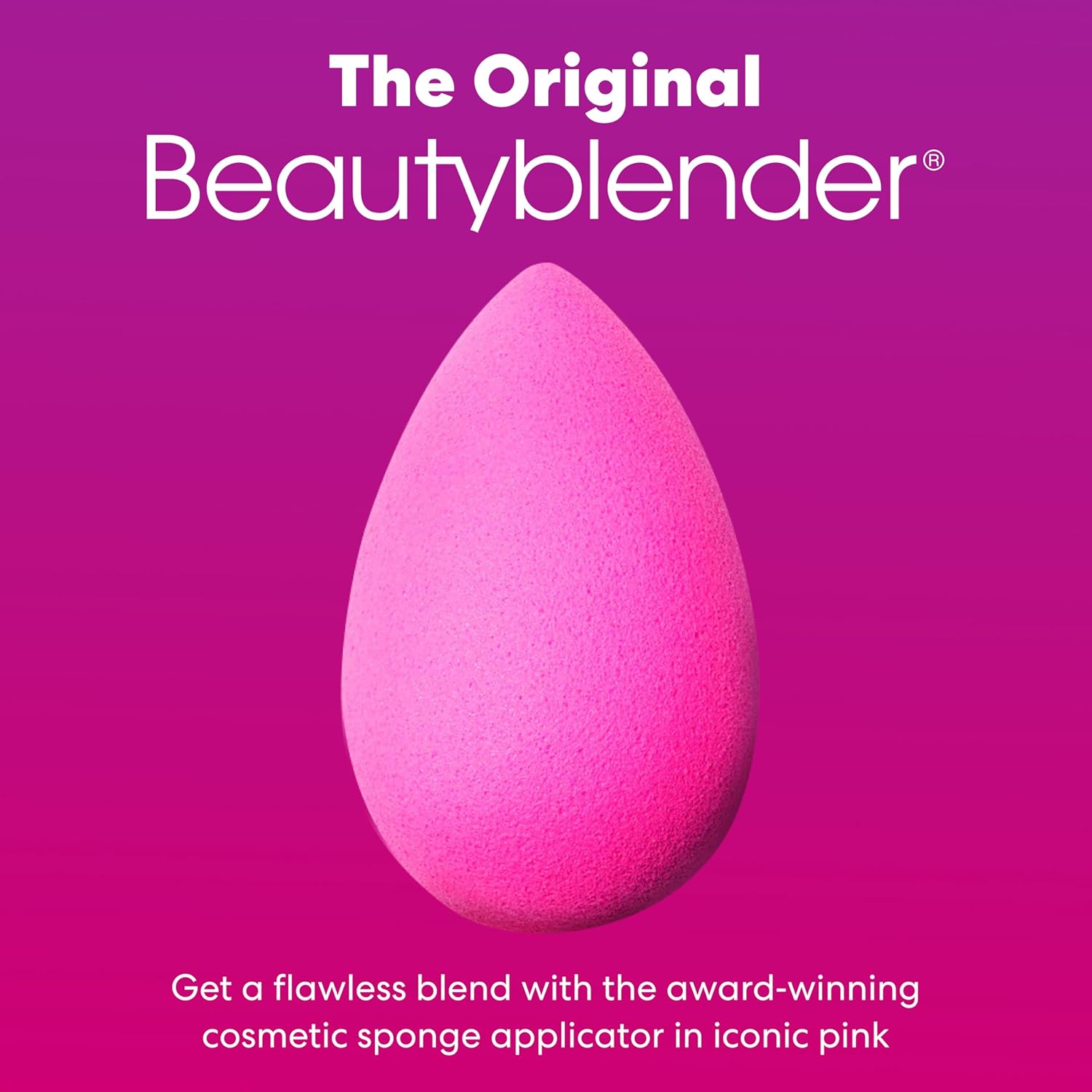 Beautyblender® | Original Pink Beauty Blender Makeup Sponge, Super-Soft Foam Easily Blends Foundations, Powders & Creams, Made in USA, Reusable, Washable, Streak Free Application, Vegan, Cruelty Free - Image 3