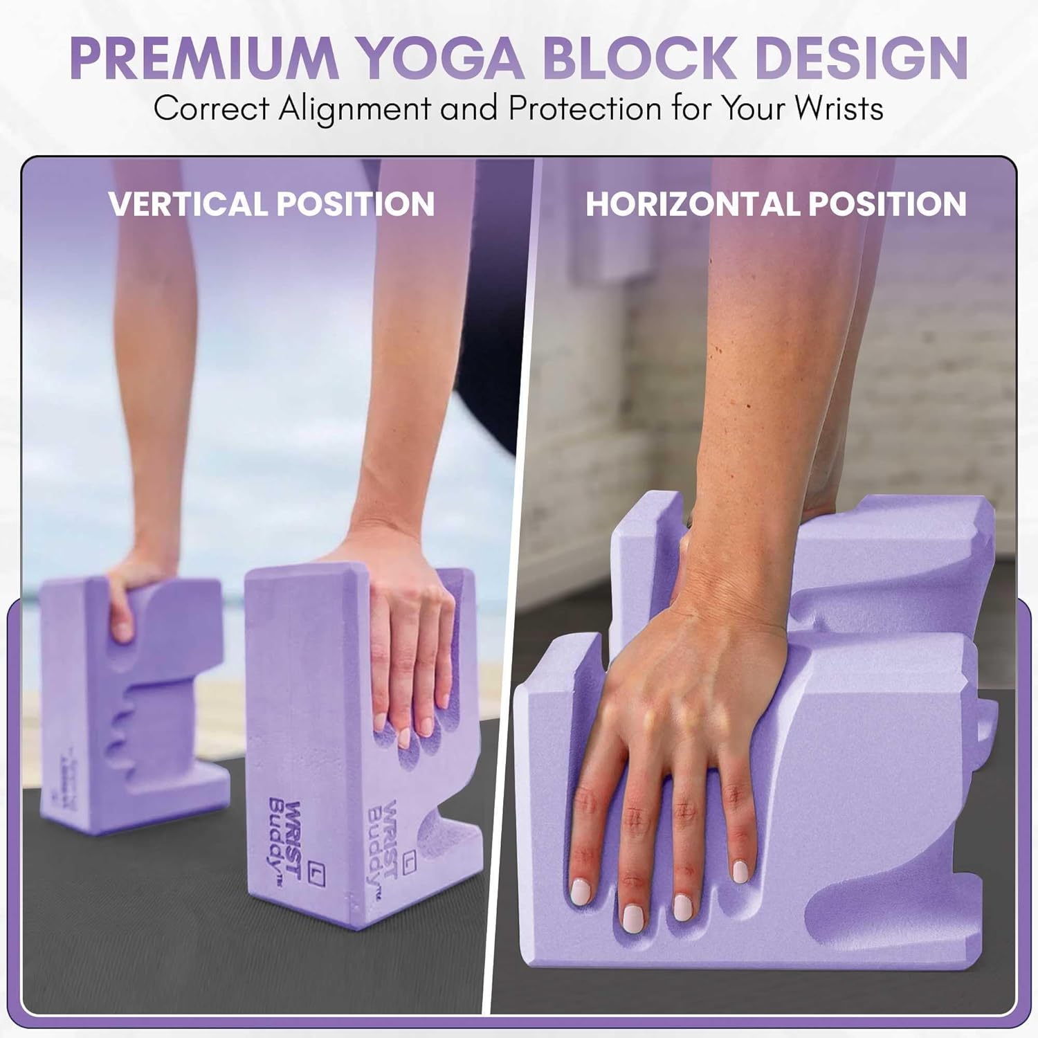 WRISTBuddy® Yoga Blocks 2-Pack (Left + Right) — Ergonomic, Hand-Shaped EVA Blocks for Wrist Relief & Better Grip | Doctor-Designed Support for Yoga, Pilates, Handstands, Push-Ups & Rehab - Image 8