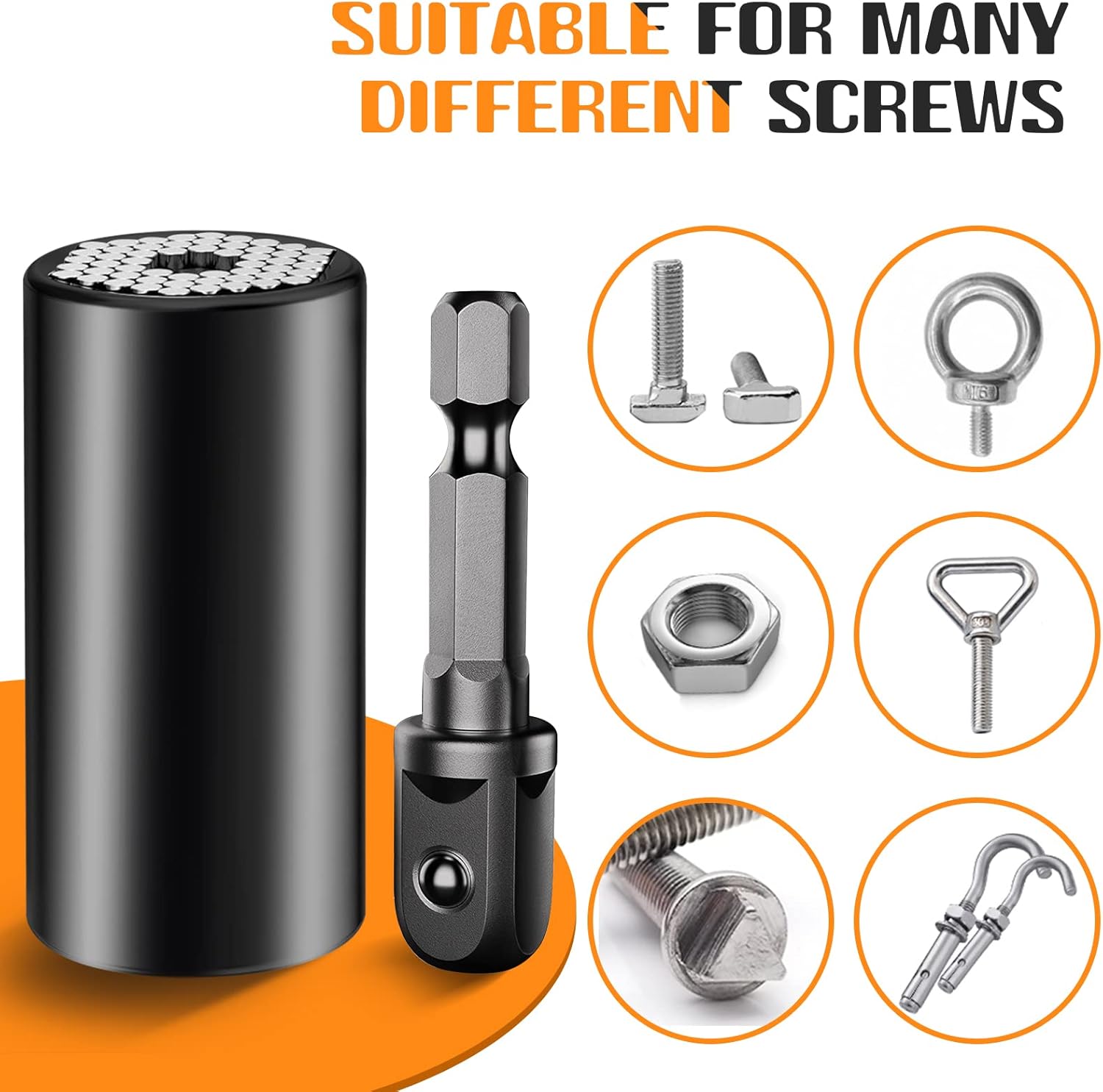 Fathers Day Dad Gifts from Daughter Son Wife Super Universal Socket Tools Gifts for Dad Father Husband Grandpa Stepdad Papa Mens Gifts for Him Men Husband Cool Stuff Gadgets Present Ideas (7-19mm) - Image 2