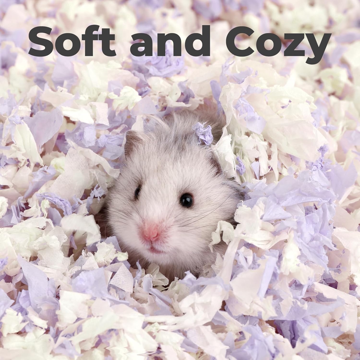 mini&moe Hamster Bedding 50L: Dust-Free and Odor Control Moisture Absorbent Unscented Natural Paper Small Pet Bedding - for Guinea Pigs, Hamsters, Chinchilla,Rabbits,Rat,Ferret, and Gerbil, 50 Liters - Image 5