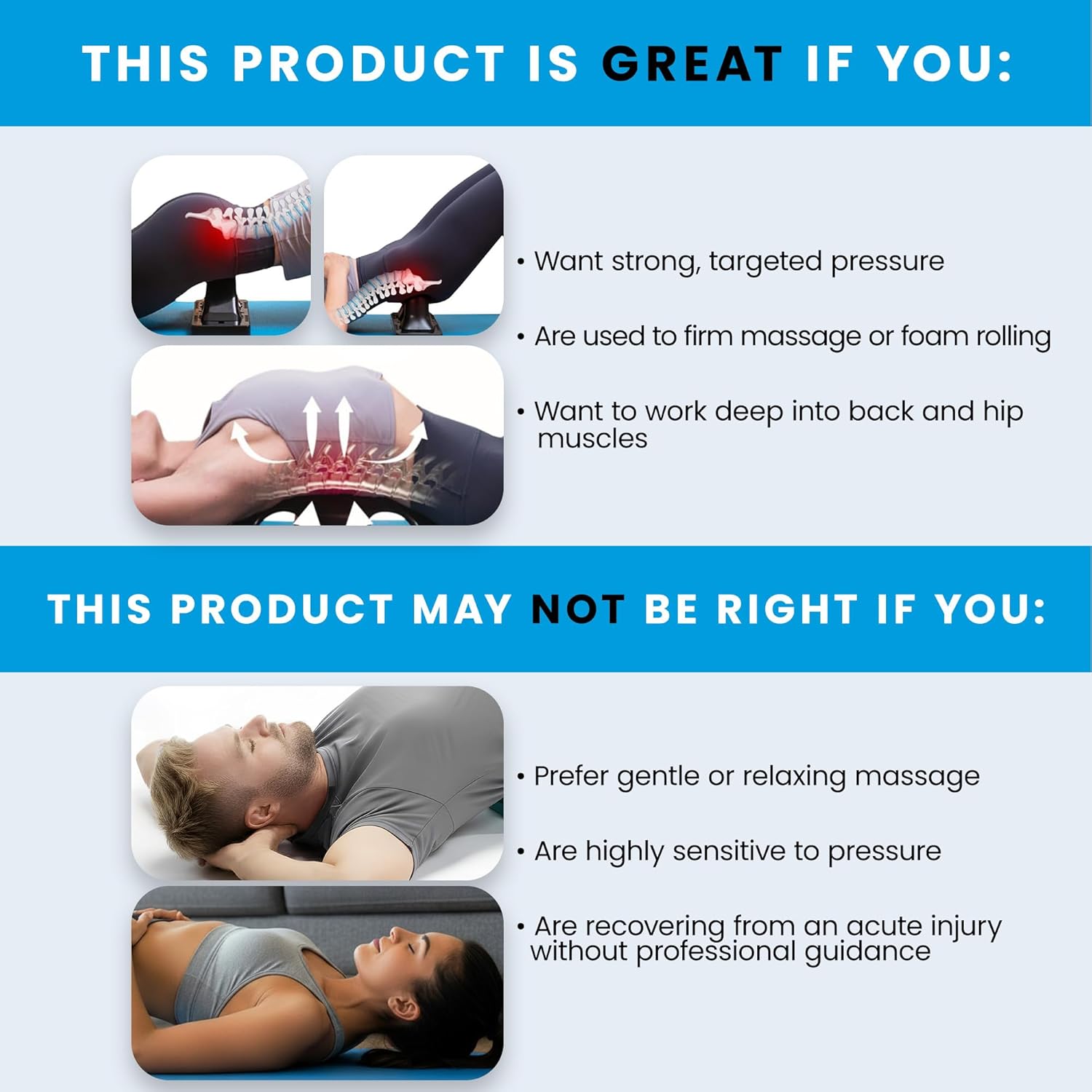 Thrival Wave - Fully Adjustable Psoas Muscle Release Tool for QL, Hip Flexor, Back, Hamstring, Glute, Iliacus, and Neck Pain - Trigger Point and Myofascial Release Tool - Carbon Black - Image 7