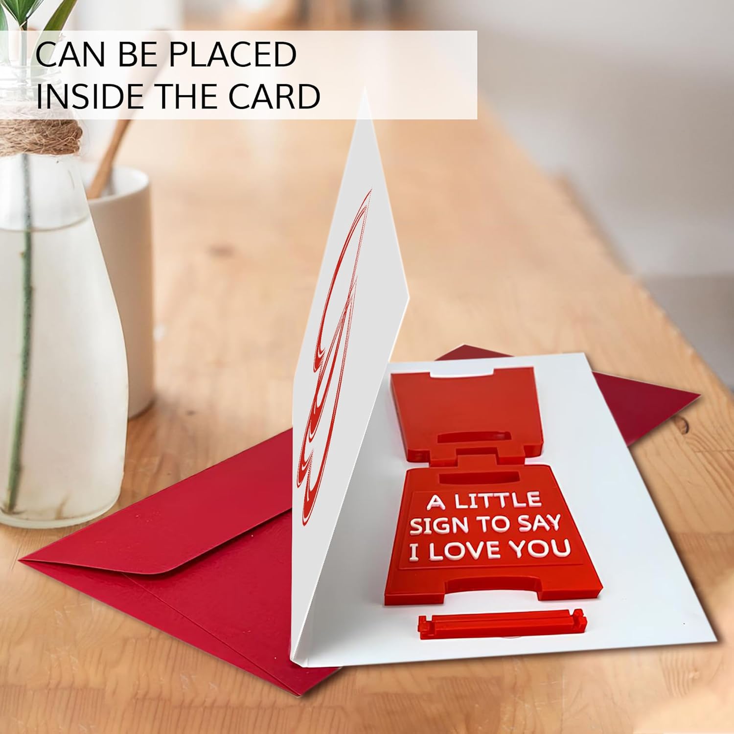 Mini Sign Valentine's Decoration Anniversary Present - Valentines Day Romantic I Love You Sign - Fun Boyfriend - Cute Birthday, Christmas, Wedding Gift for Girlfriend, Wife, Fiancee - Image 3