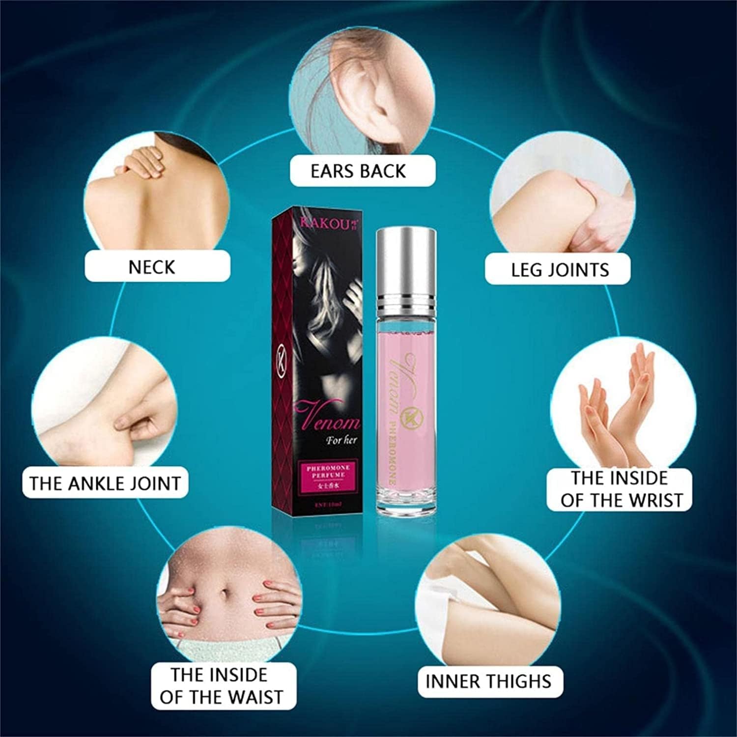 Women Pheromone Perfume - Long-lasting and Addictive Personal Roll-on Pheromone Perfume Oil Fragrance - Cologne for Women to Attract Men - Image 2