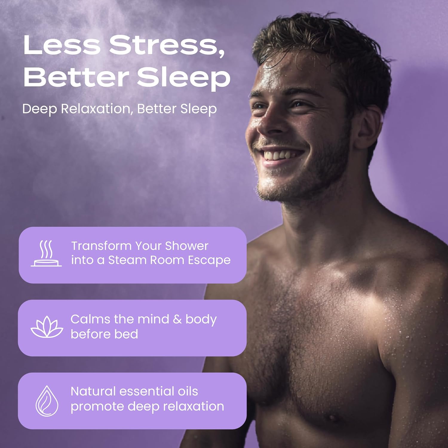 Body Restore Shower Steamers Aromatherapy 15 Pack – Easter Basket Stuffers, Easter & Birthday Gifts for Women & Men, Girls & Boys, Stress Relief & Relaxation Self Care – Lavender - Image 7