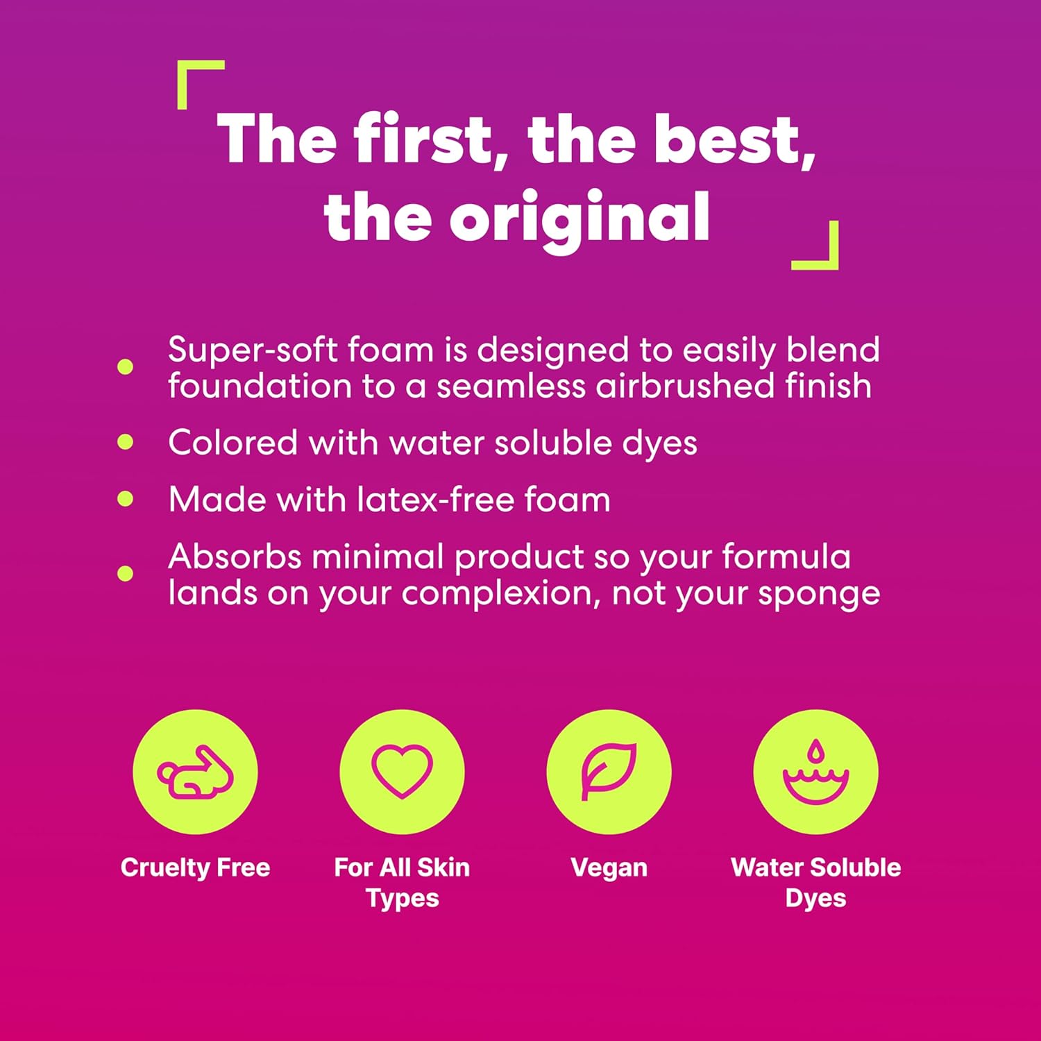 Beautyblender® | Original Pink Beauty Blender Makeup Sponge, Super-Soft Foam Easily Blends Foundations, Powders & Creams, Made in USA, Reusable, Washable, Streak Free Application, Vegan, Cruelty Free - Image 5