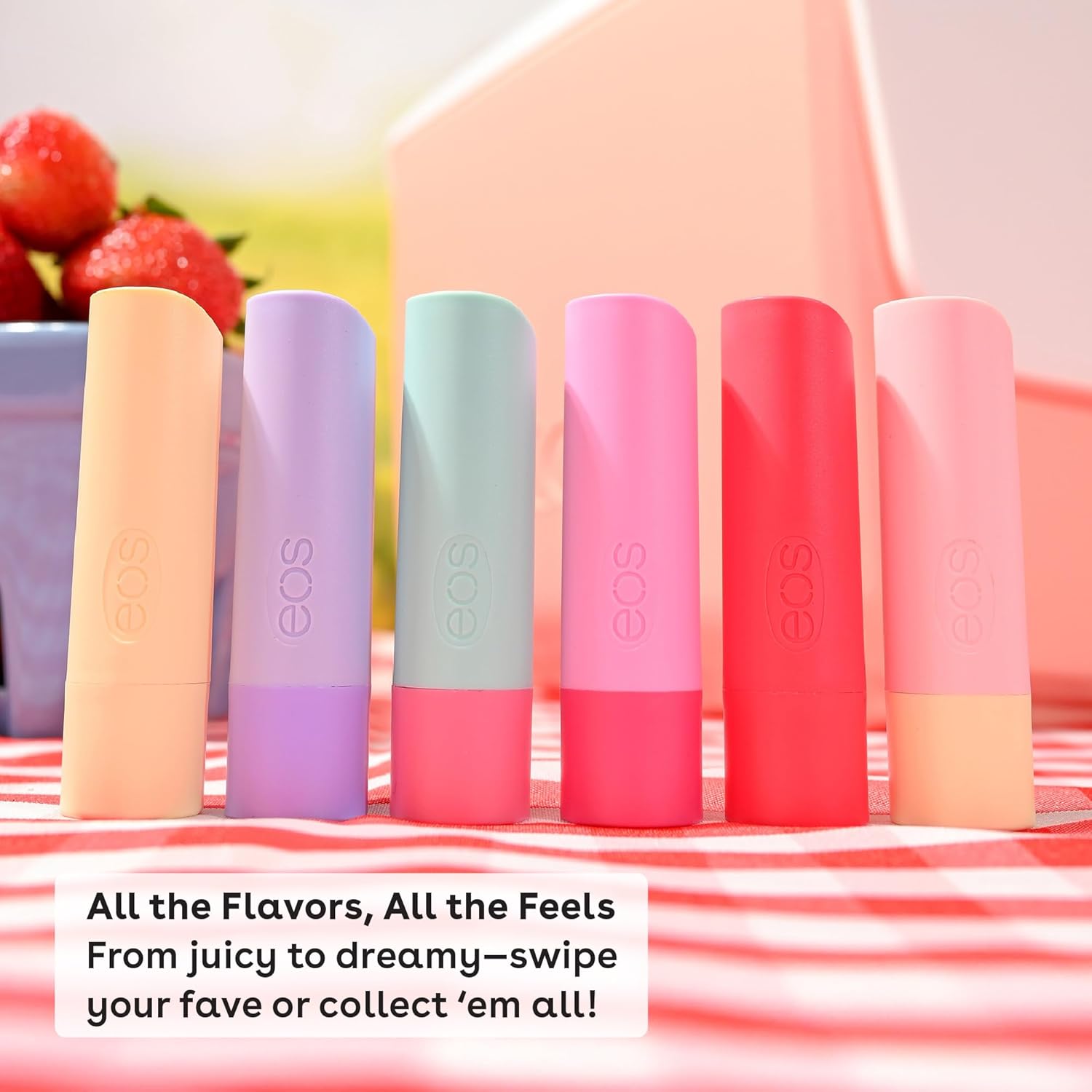 eos Natural Shea Lip Balm- Birthday Cake, eos lip balm, All-Day Moisture, Lip Care, Shea Butter, Moisturizing, Dry Lip Care, 0.14 oz - Image 6