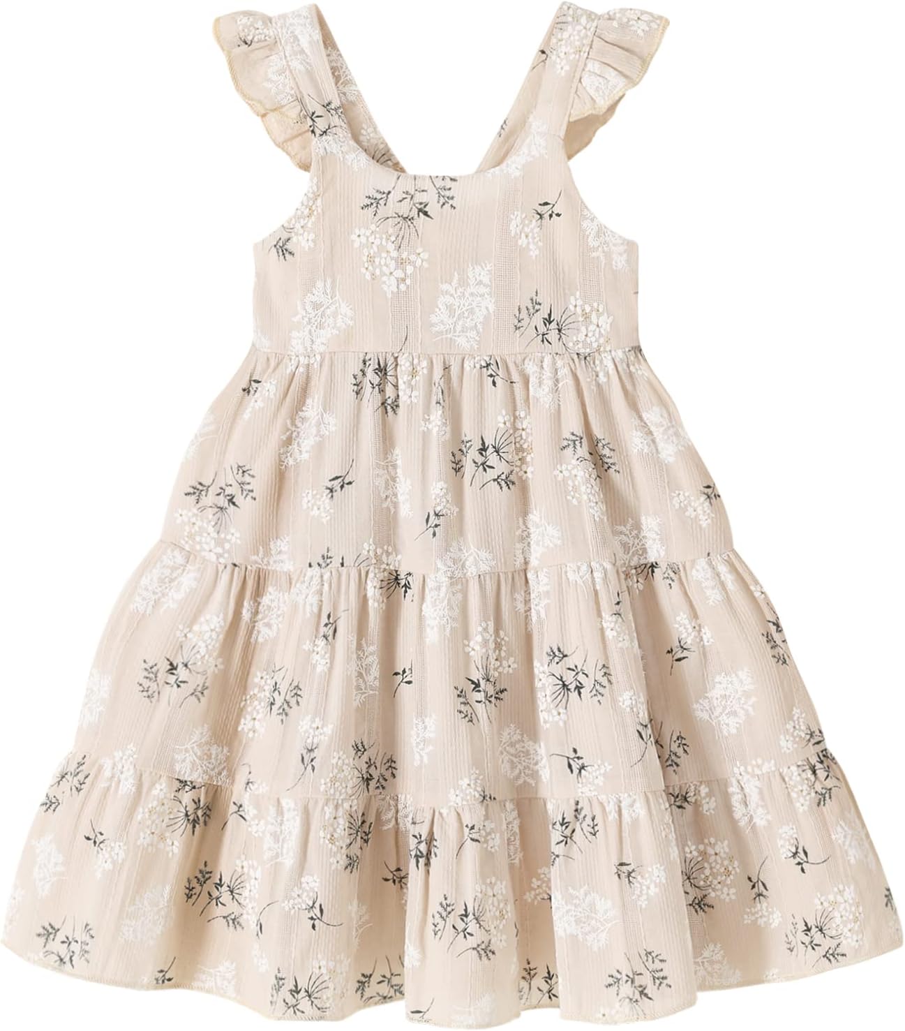 Kids Toddler Baby Girls Rainbow Dress Princess Sleeveless Beach Butterfly Sundress