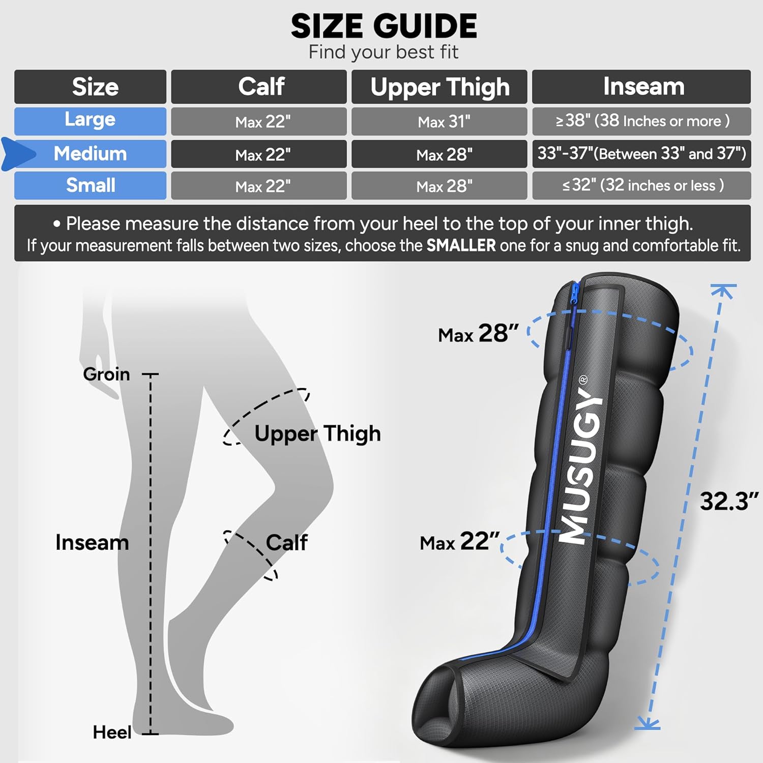 Sequential Air Compression Recovery System : Professional Full Leg Compression Boots for Circulation & Fast Recovery, Leg Recovery Boots for Muscle Relaxation - for Athletes, Runners, Gym - Image 3