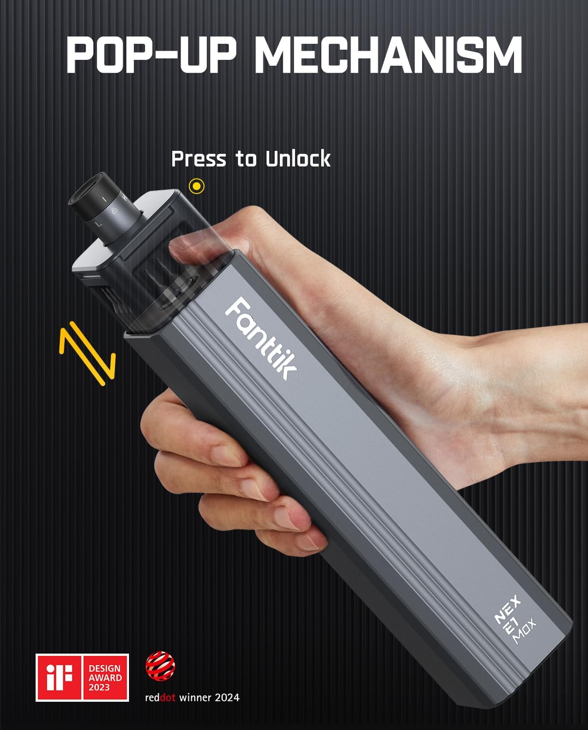 Fanttik E1 Max Electric Screwdriver, Mini Precision Screwdriver Set, 50 Magnetic Bits, Magnetic Storage, 5/32‘’Hex, Repair Tool Kit for Electronics Phone Camera Laptop Watch (Grey) - Image 3