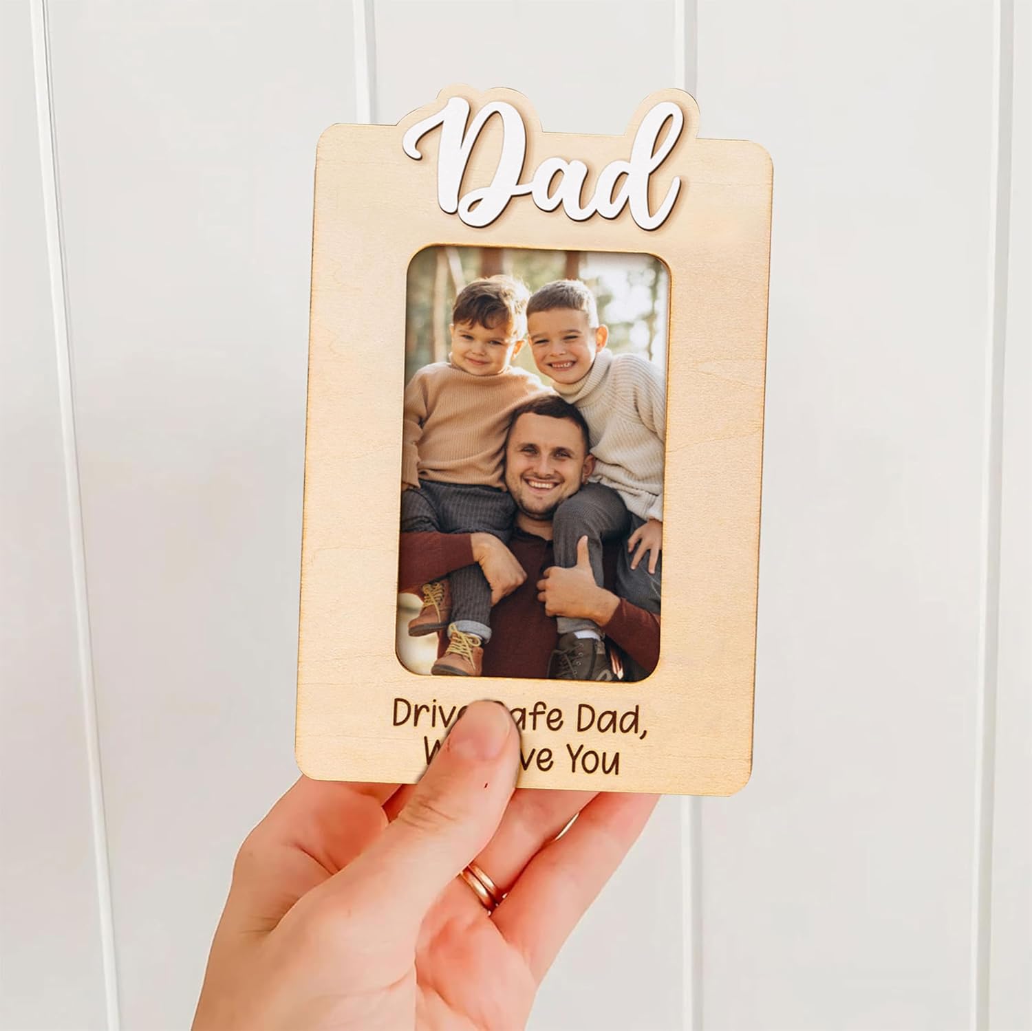 Drive Safe Daddy Car Visor Picture Frame, Happy Father's Day 2025 Visor Clip, Car Picture Holder, Drive Safe Car Visor Clip, Gift For Him, Car Visor Accessories, Car Accessory - Image 7