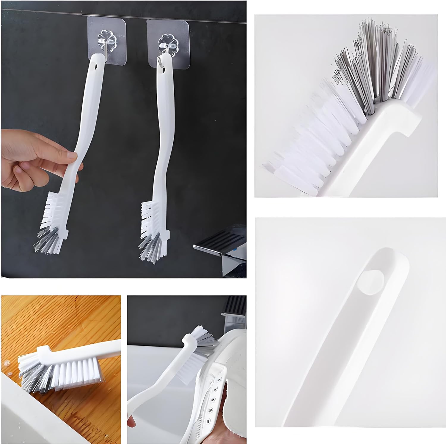 Crevice Cleaning Brush 12Pcs, Hard Bristle Deep Cleaning Brushes Supplies for Household use, Kitchen, Bathroom, Corner, Grout, Sink, Cup, Teapot, Bottle, Blender - Image 5