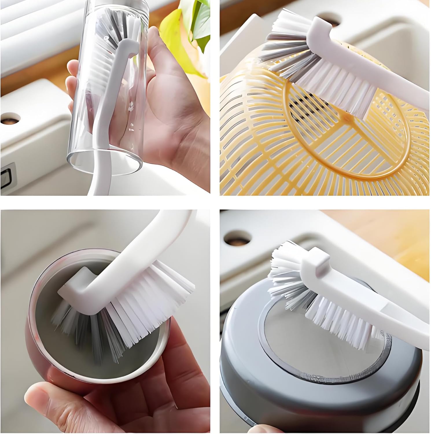 Crevice Cleaning Brush 12Pcs, Hard Bristle Deep Cleaning Brushes Supplies for Household use, Kitchen, Bathroom, Corner, Grout, Sink, Cup, Teapot, Bottle, Blender - Image 4