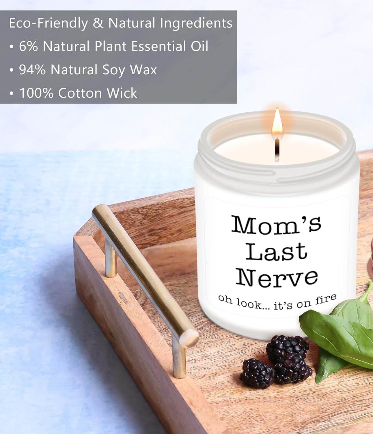 Homsolver Gifts for Mom from Daughter Son, Best Mom Gifts, Funny Mom, Birthday Thanksgiving for Mom Stepmother Adoptive Mother, Mom's Last Nerve - Image 2