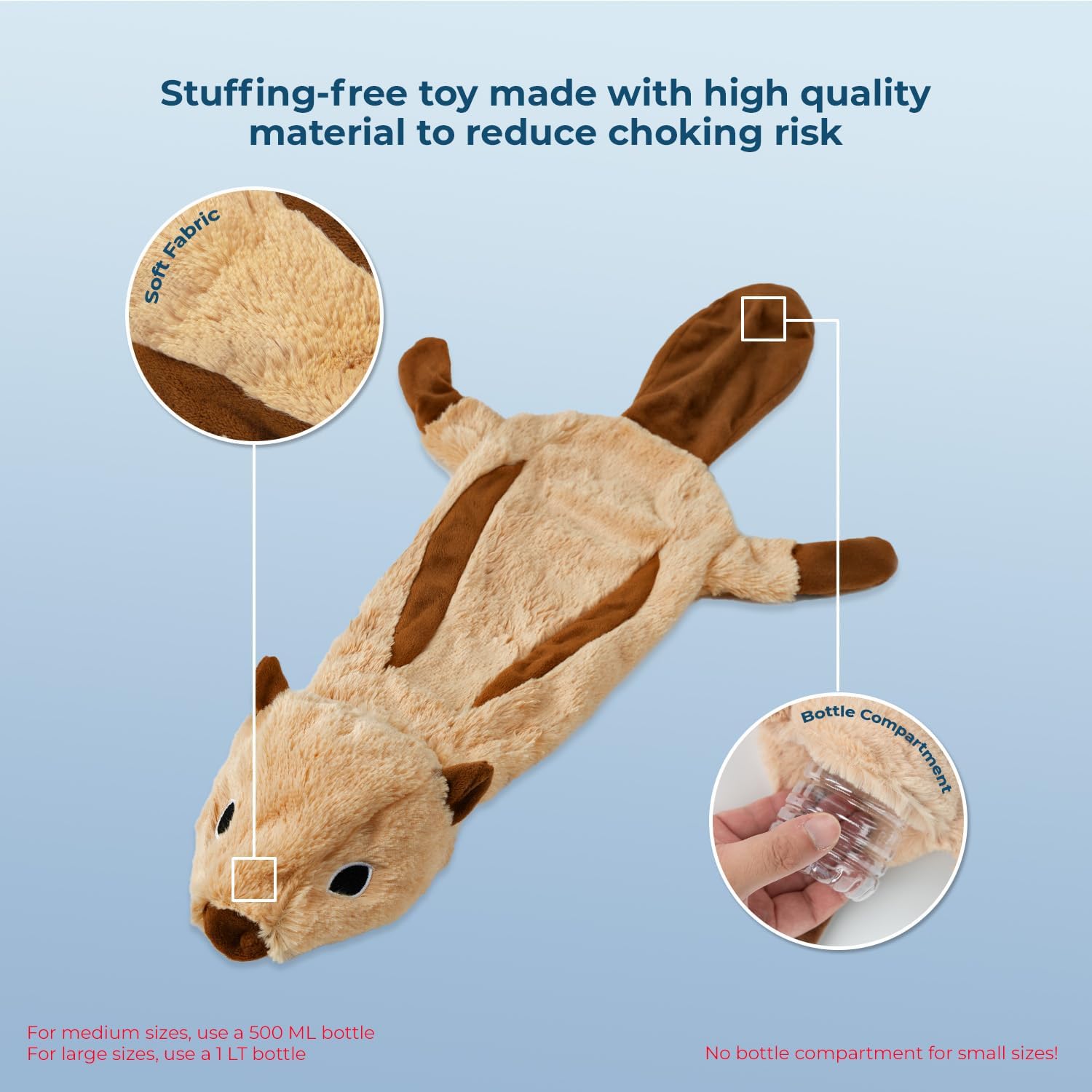Best Pet Supplies Squeaky Dog Toys with Soft Durable Fabric for Small, Medium and Large Pets Interactive Toy for Indoor Play, Supports Active Biting and Play - 4 Figures, Small - Image 4