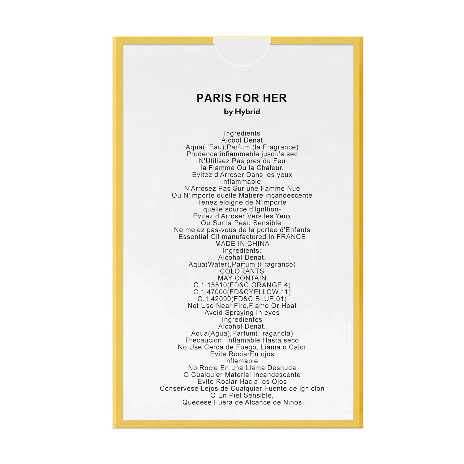 Hybrid & Company Paris for Her Fragrance for Natural Spray Sweet Scent Women Eau De Parfum 3.4 Fl Oz - Image 8