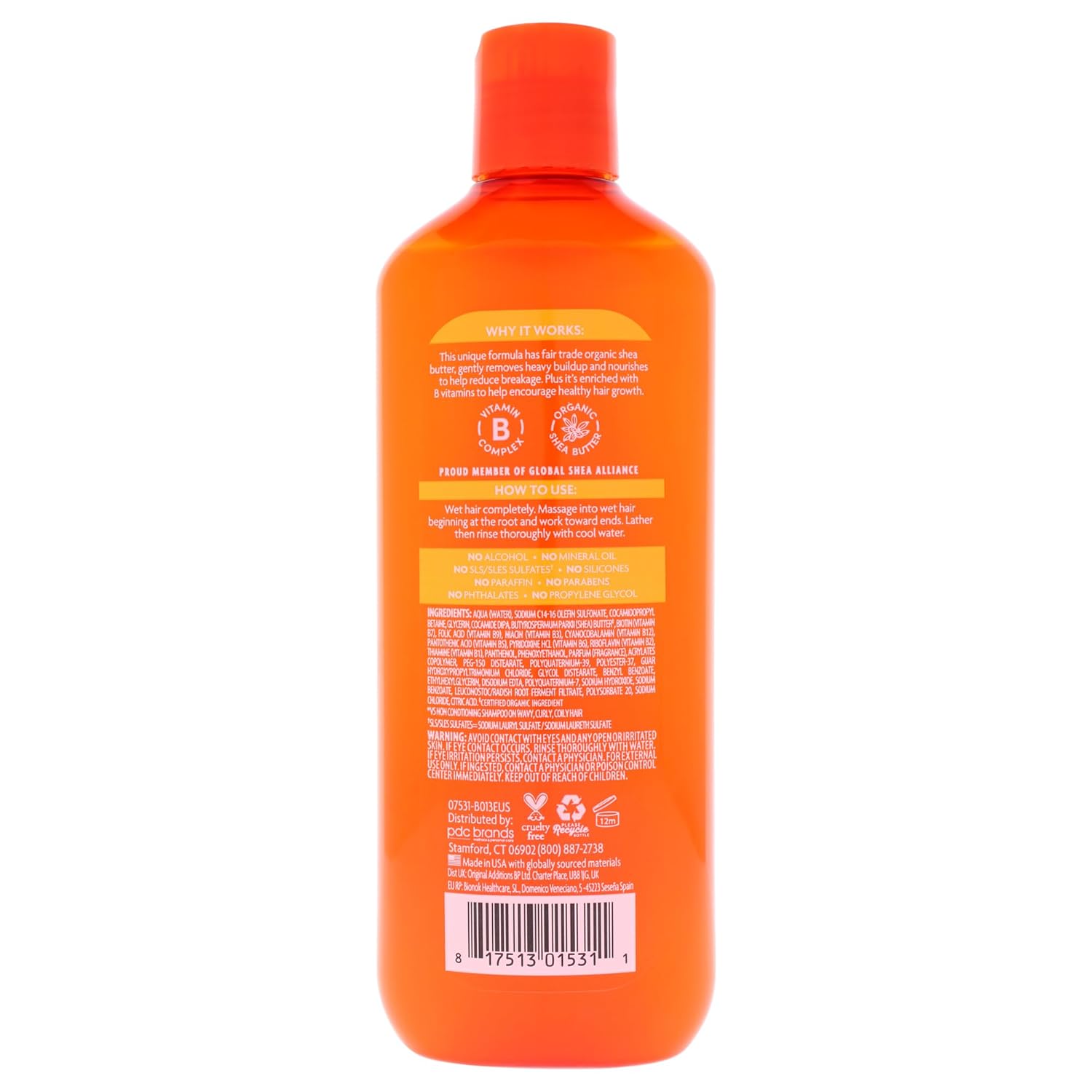 Cantu Sulfate-Free Cleansing Cream Shampoo with Shea Butter for Natural Hair, 13.5 oz - Image 3