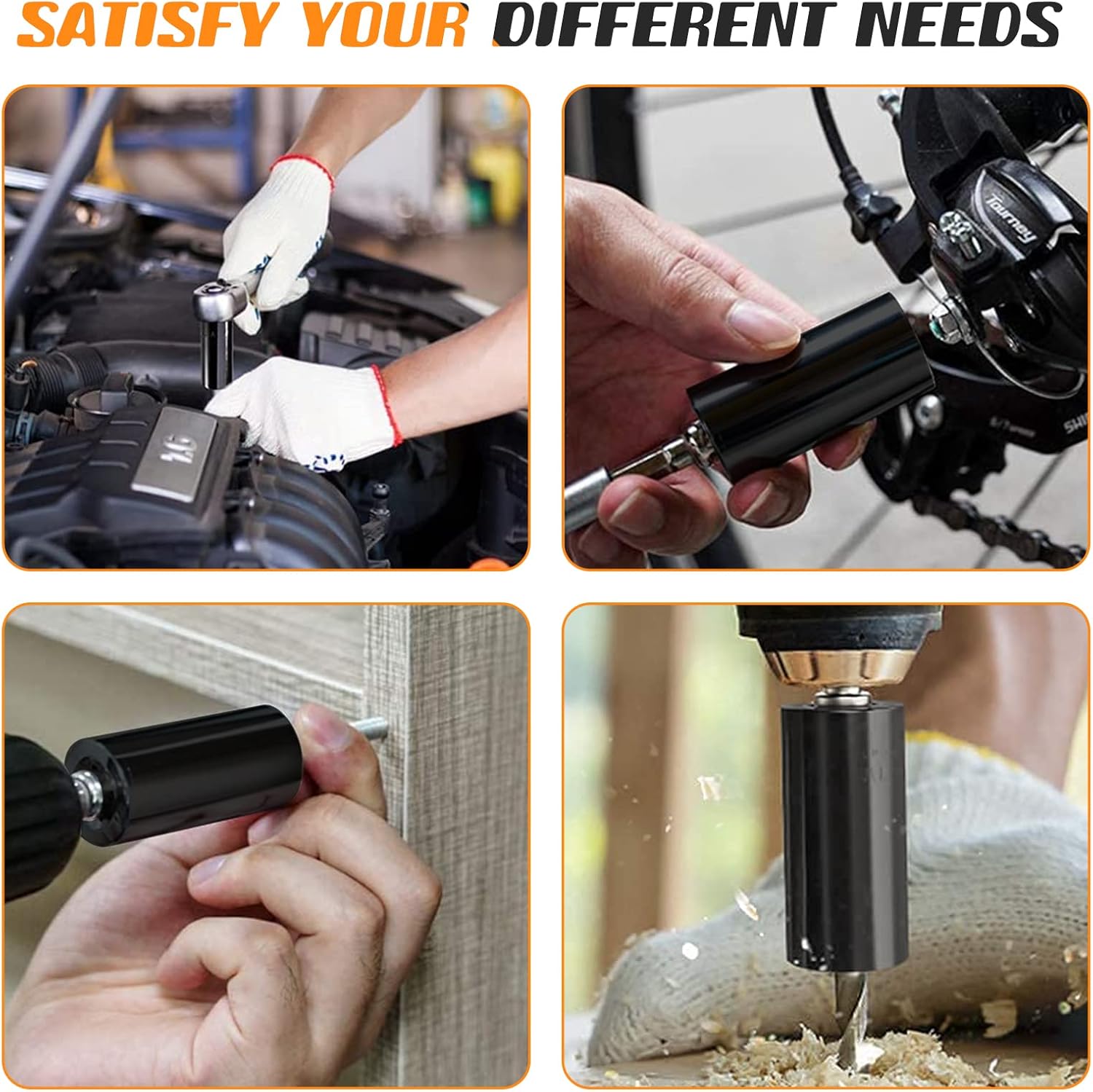 Fathers Day Dad Gifts from Daughter Son Wife Super Universal Socket Tools Gifts for Dad Father Husband Grandpa Stepdad Papa Mens Gifts for Him Men Husband Cool Stuff Gadgets Present Ideas (7-19mm) - Image 5