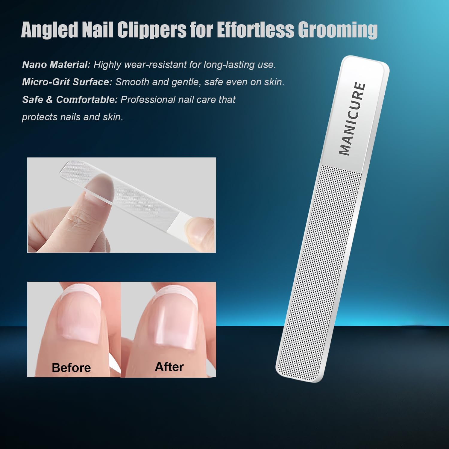Heavy-Duty 4 PCS Nail Clippers Set with Case,Sharp High-Carbon Steel Blades for Hard Nails,Portable Grooming Tool for Men & Women,Great Christmas Gift,Stocking Stuffers Idea - Image 7