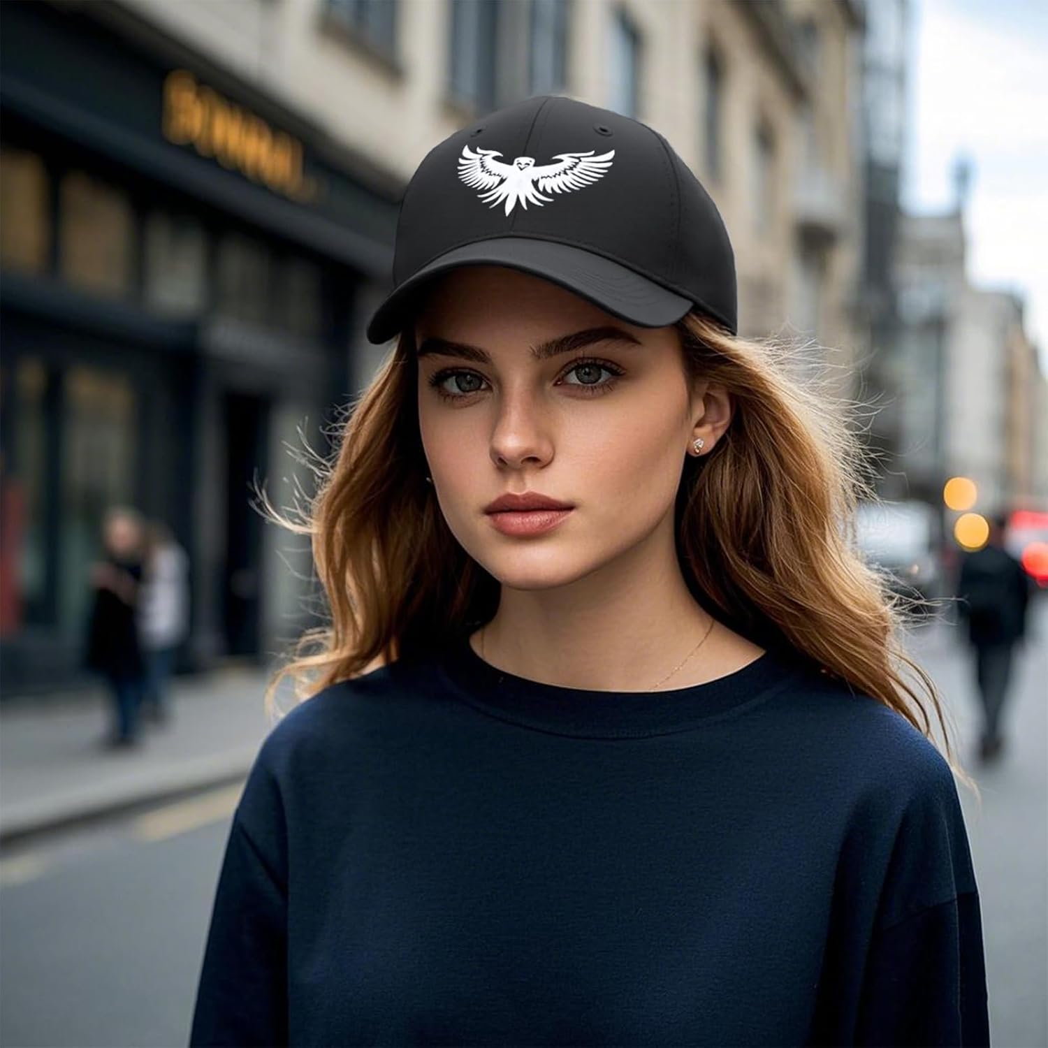 Panda/Eagle Baseball Cap for Women Men Adjustable Fit Structured Trendy Hat - Image 7