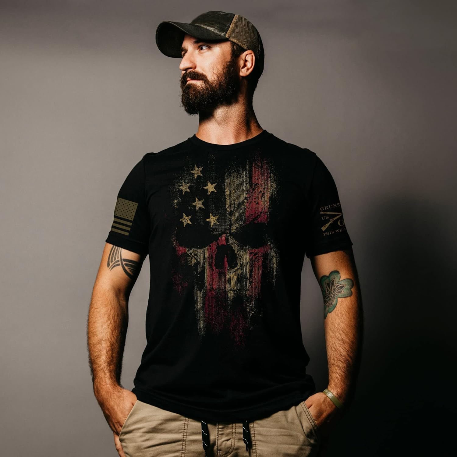 Grunt Style American Reaper 2.0 Men's T-Shirt - Image 2