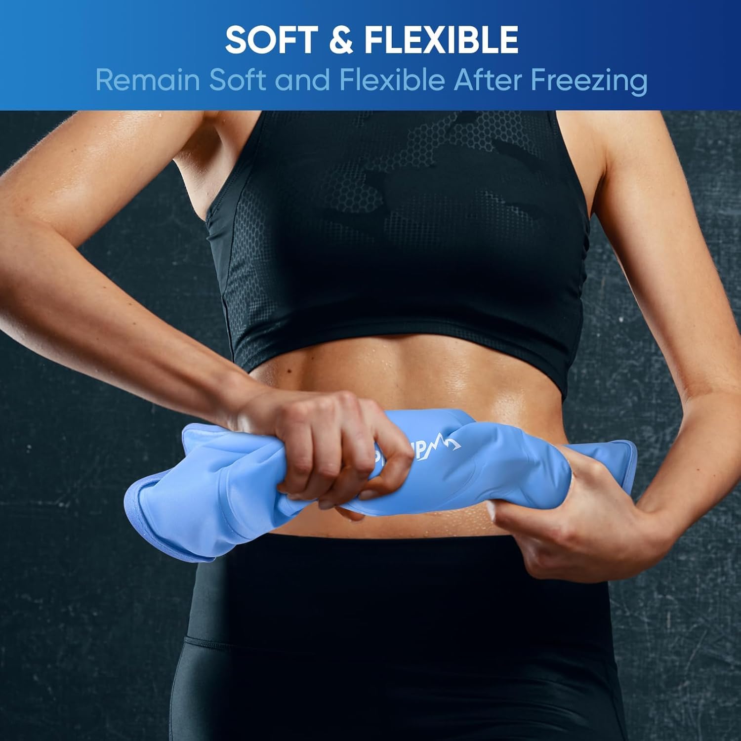 APEXUP Gel Ice Packs for Injuries Reusable, Flexible Double Sided Cold Packs for Injuries, Ice Pack for Knee, Shoulder, Back, Hip, Leg, Arm (Blue, 11"x7.1", 1PK) - Image 7