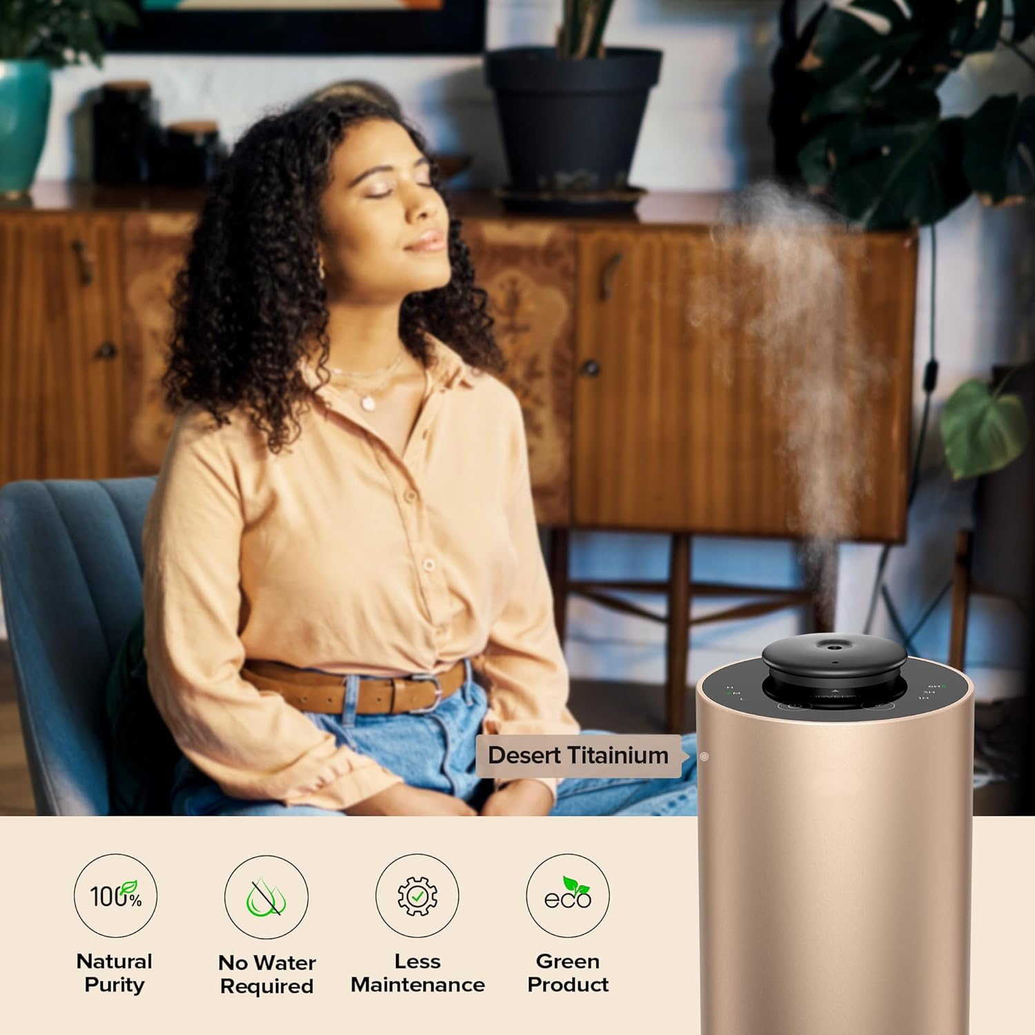 Airversa Waterless Essential Oil Diffuser for Home Aromatherapy Scent Diffusers with 3 Countdown Timer Settings or Timer-Off, 3 Mist Levels for Car Room Studio Office, ANX Premium Metal Black - Image 6