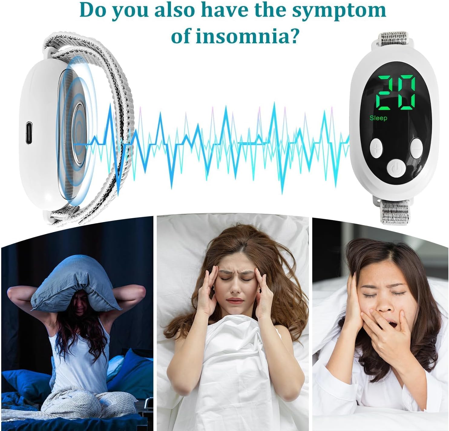 Handheld Sleep Aid Device, Anxiety Device, Relief Anxiety Help Sleep, Promotes Rest, USB Rechargeable - Image 2