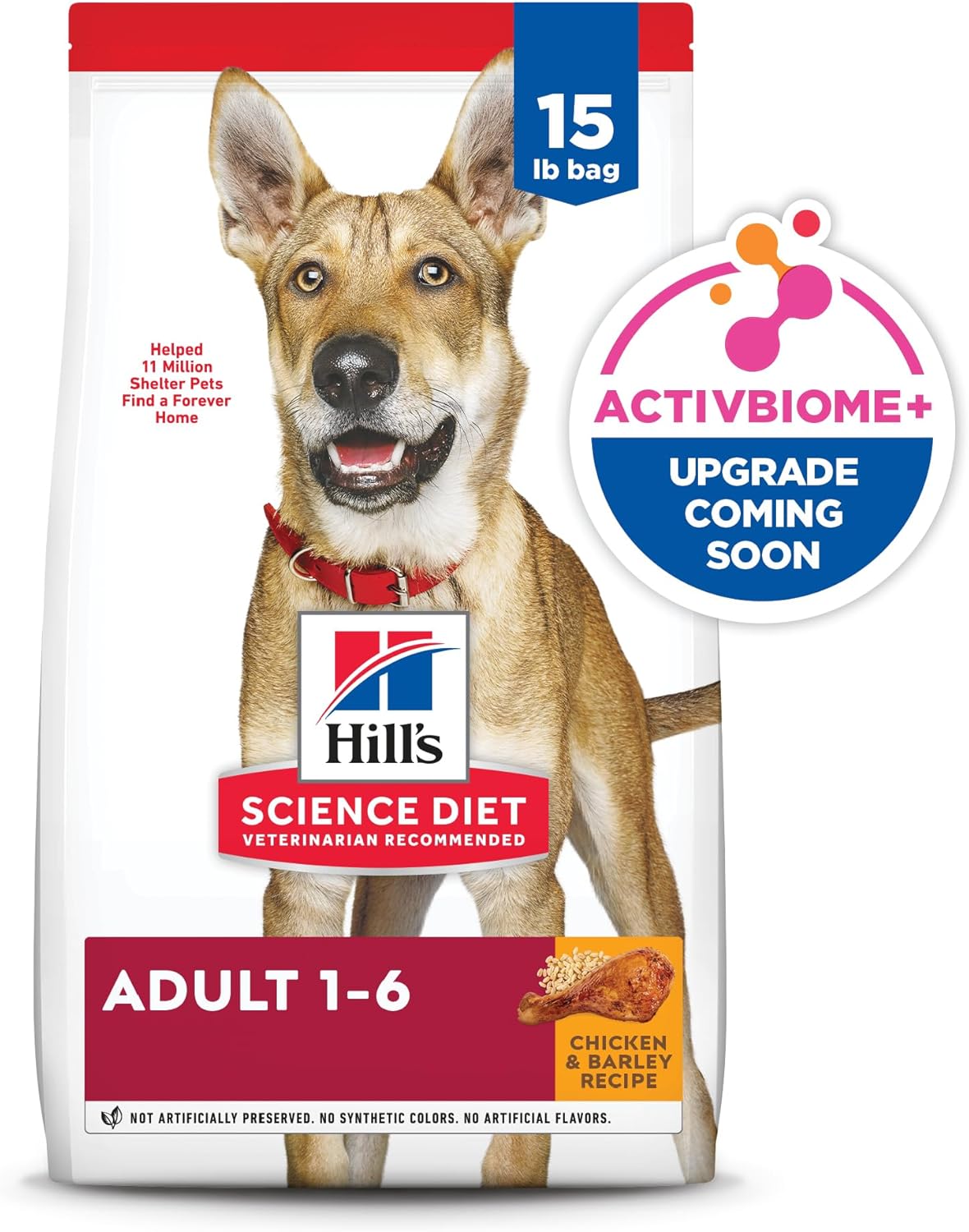 Hill's Science Diet Adult 1-6 Dry Dog Food, Chicken & Barley, 15 lb. Bag - Image 14