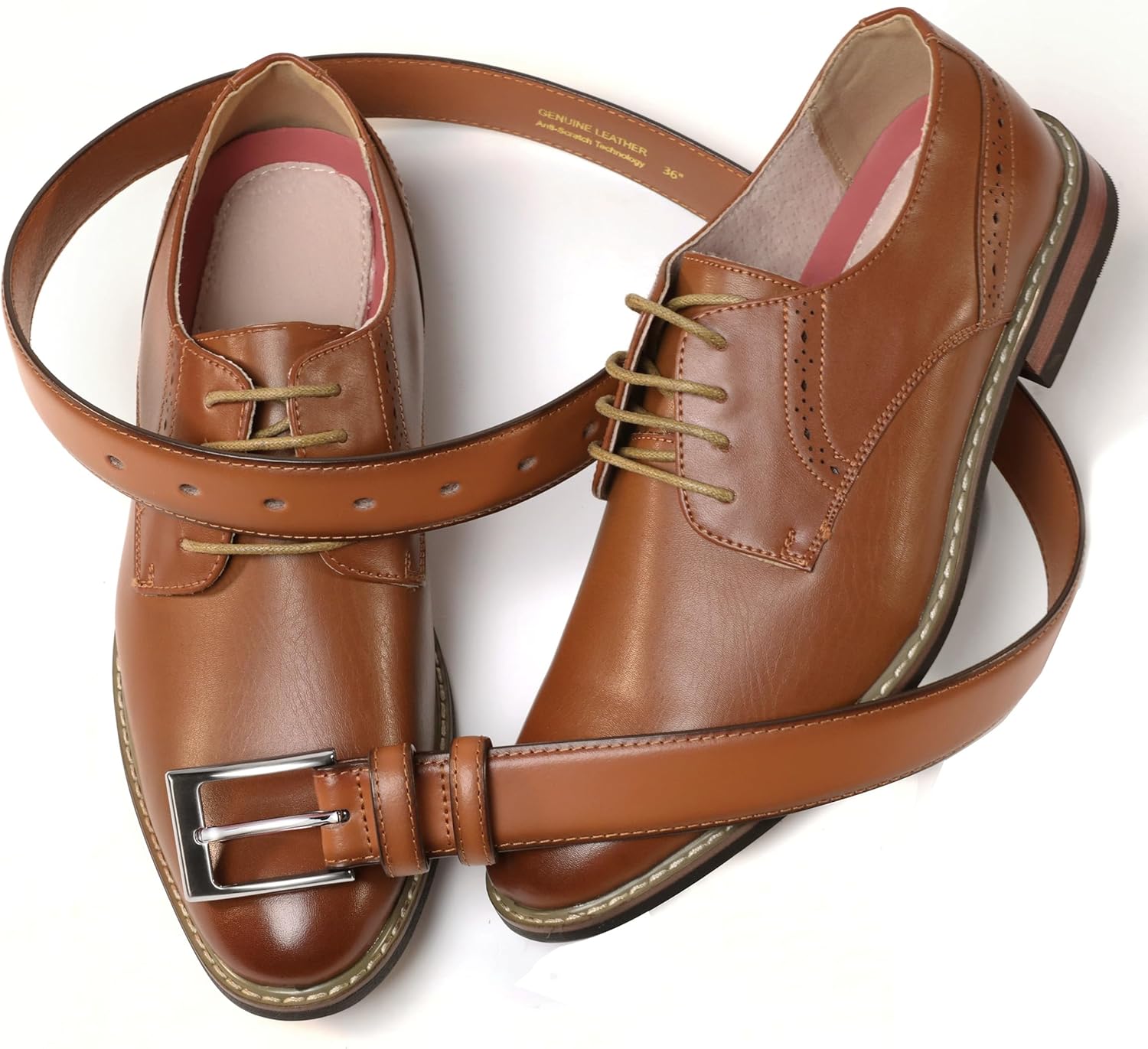 CHAOREN Mens Belts Leather Gift for Men - Ideal Match for Mens Dress Shoes - Image 3