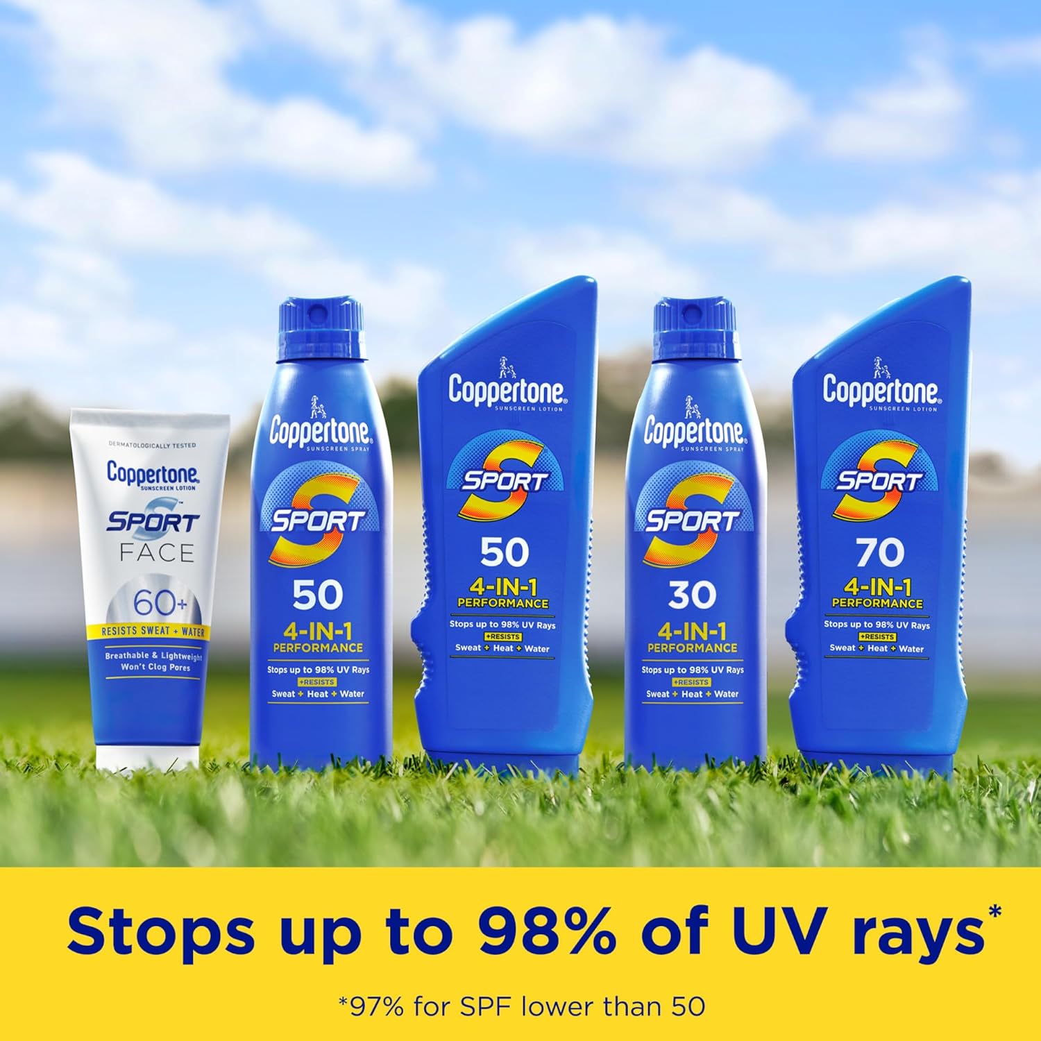 Coppertone SPORT Sunscreen Lotion Broad Spectrum SPF 50 (7 Fluid Ounce) (Packaging may vary) - Image 4