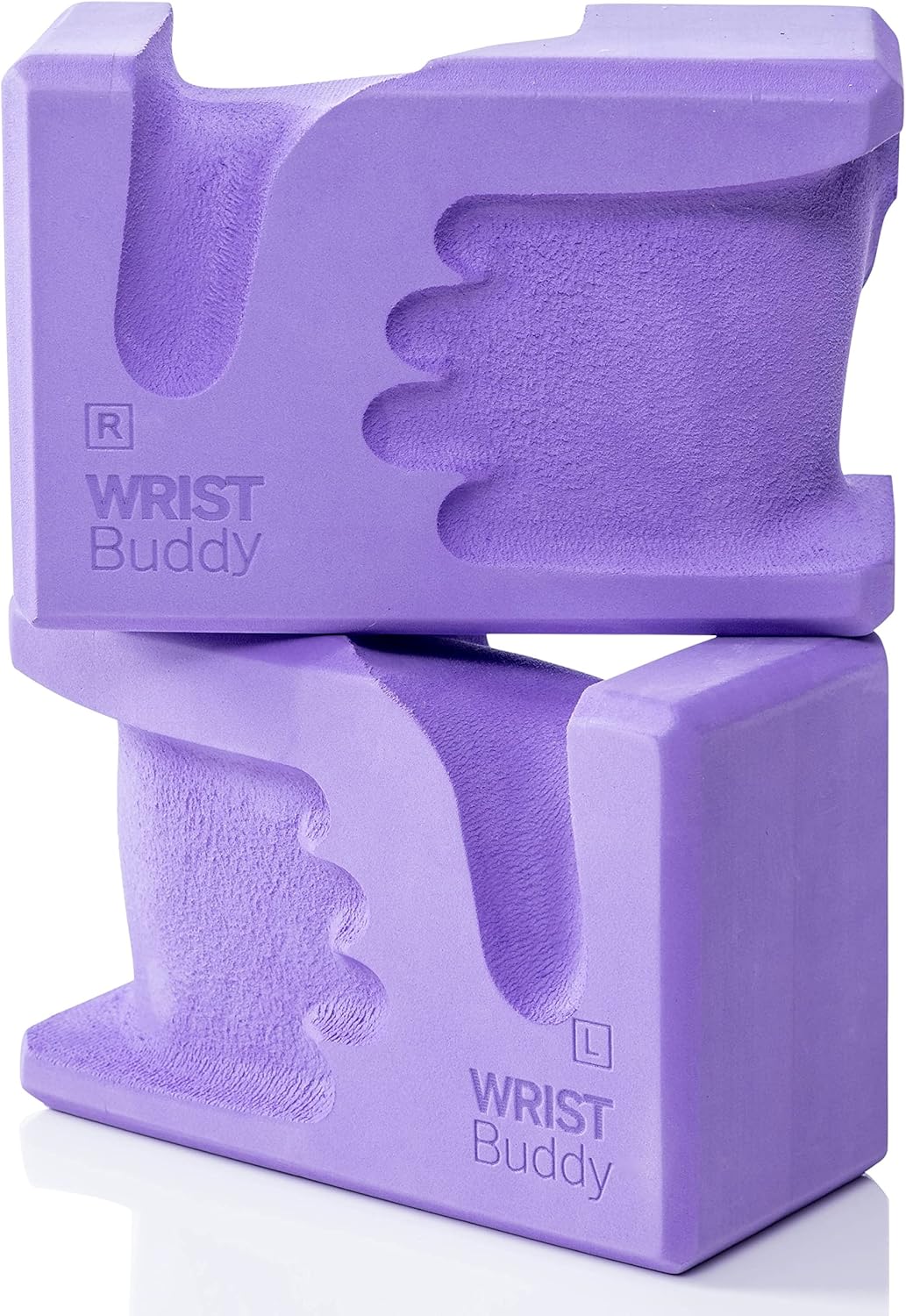 WRISTBuddy® Yoga Blocks 2-Pack (Left + Right) — Ergonomic, Hand-Shaped EVA Blocks for Wrist Relief & Better Grip | Doctor-Designed Support for Yoga, Pilates, Handstands, Push-Ups & Rehab