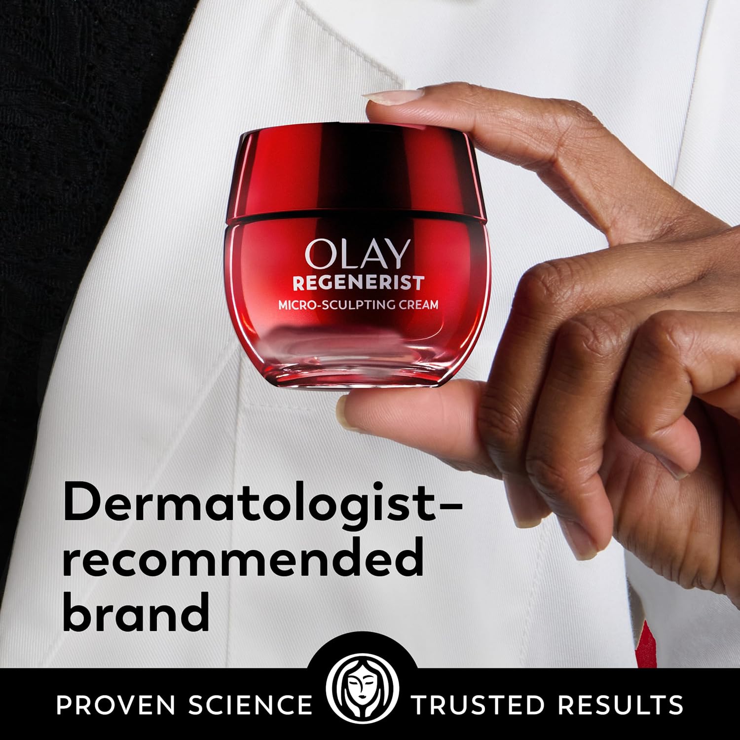 Olay Face Moisturizer, Regenerist Micro-Sculpting Cream for Women, Fragrance-Free - Anti-Aging, Anti-Wrinkle, Firming Skin Care - Triple Collagen Cream, Peptide, Hyaluronic Acid, Niacinamide, 1.7oz - Image 11