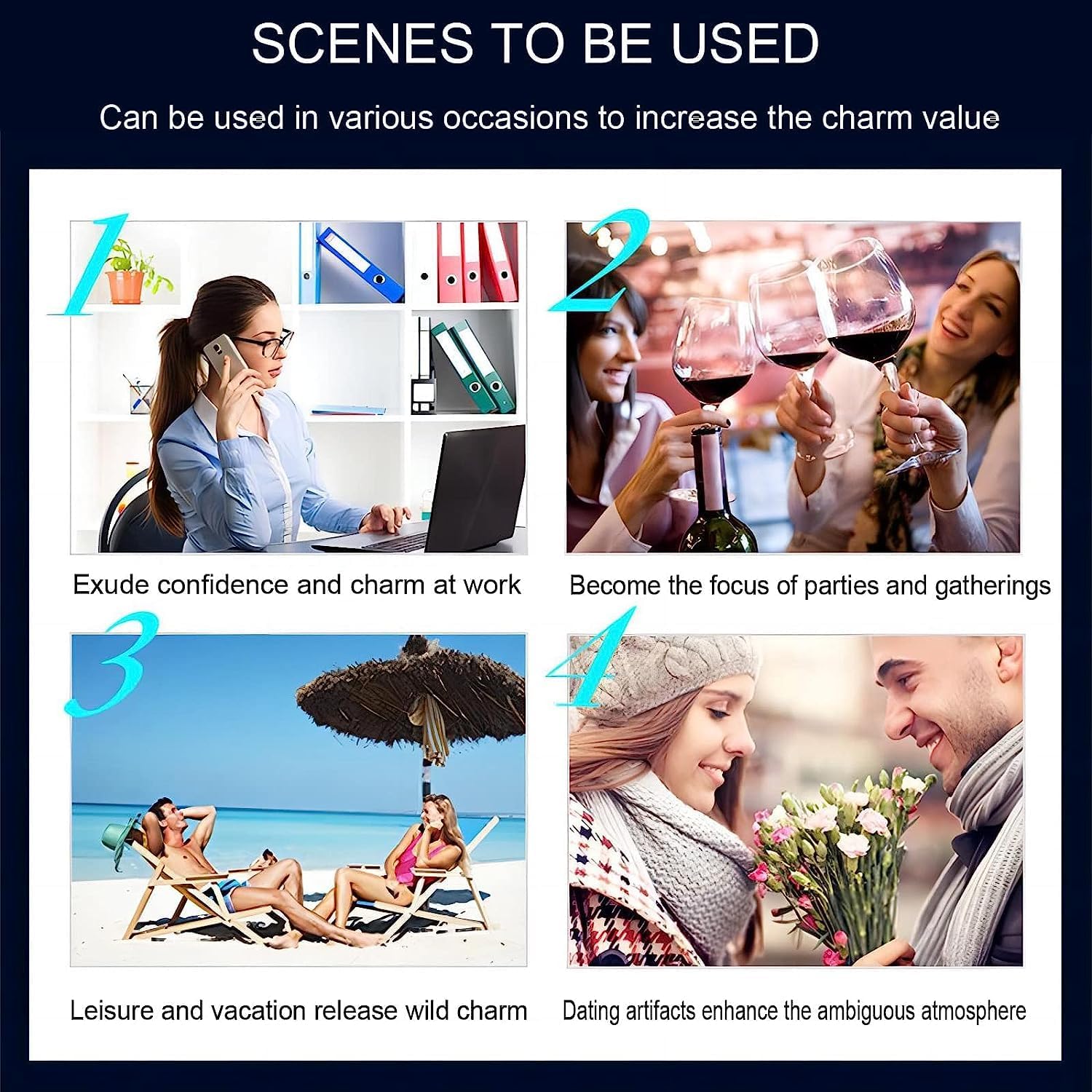 Women Pheromone Perfume - Long-lasting and Addictive Personal Roll-on Pheromone Perfume Oil Fragrance - Cologne for Women to Attract Men - Image 7