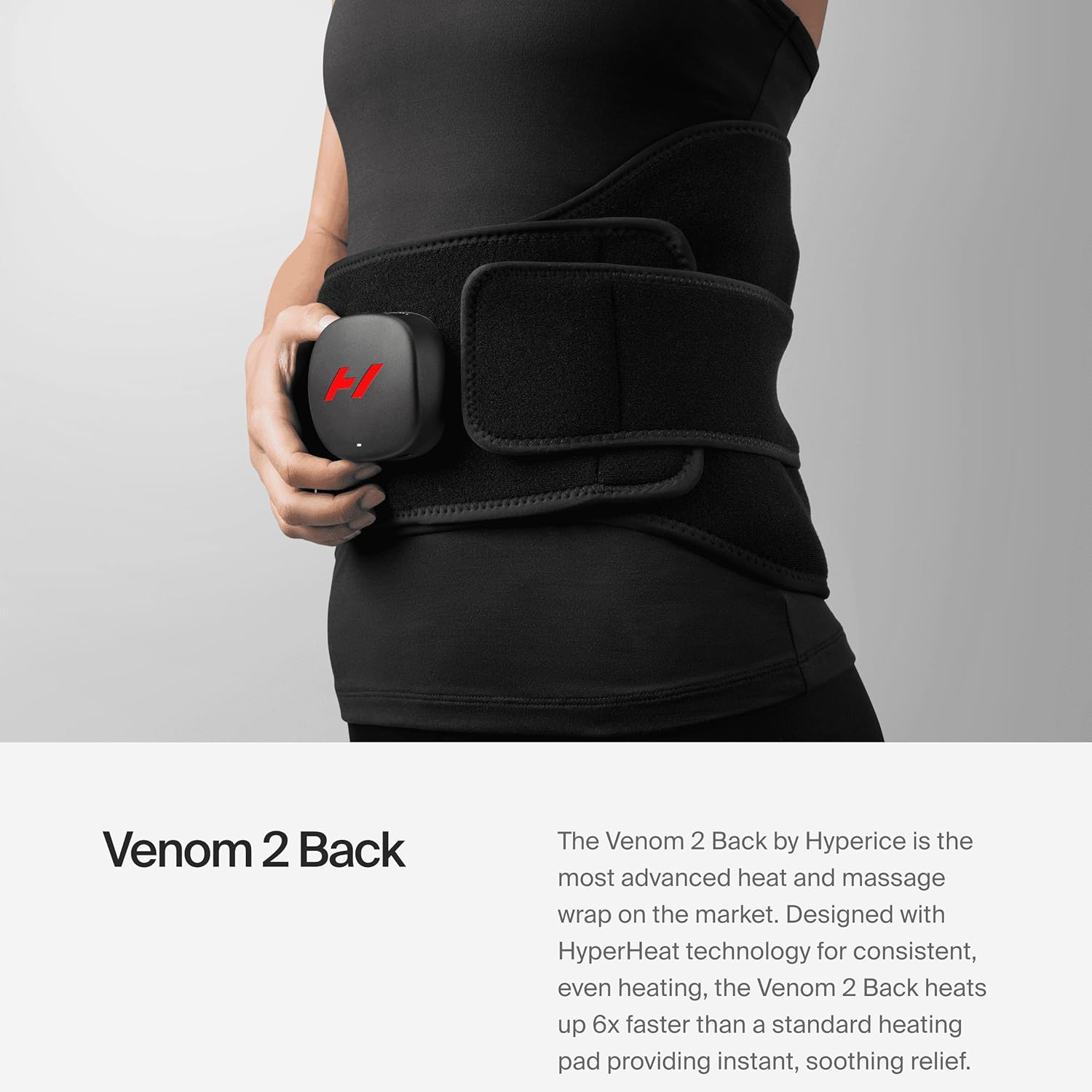 Hyperice Venom 2 Back Wrap - Provides Advanced Heat and Vibration for Pain, Soreness and Inflammation - Image 2
