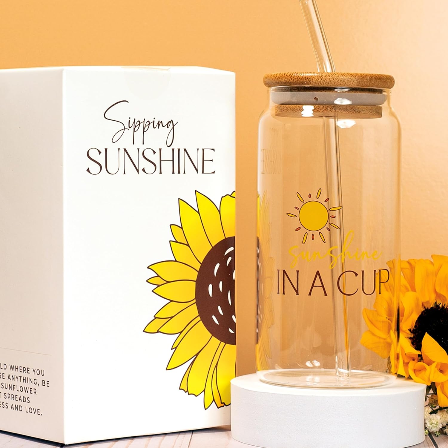 The Love Crate Co Gift Baskets for Women, Unique Birthday Gifts, Best Friend Birthday Gift, Get Well Soon, Sending Sunshine Sunflower Gifts for Women, Thinking of You Care Package - Image 8