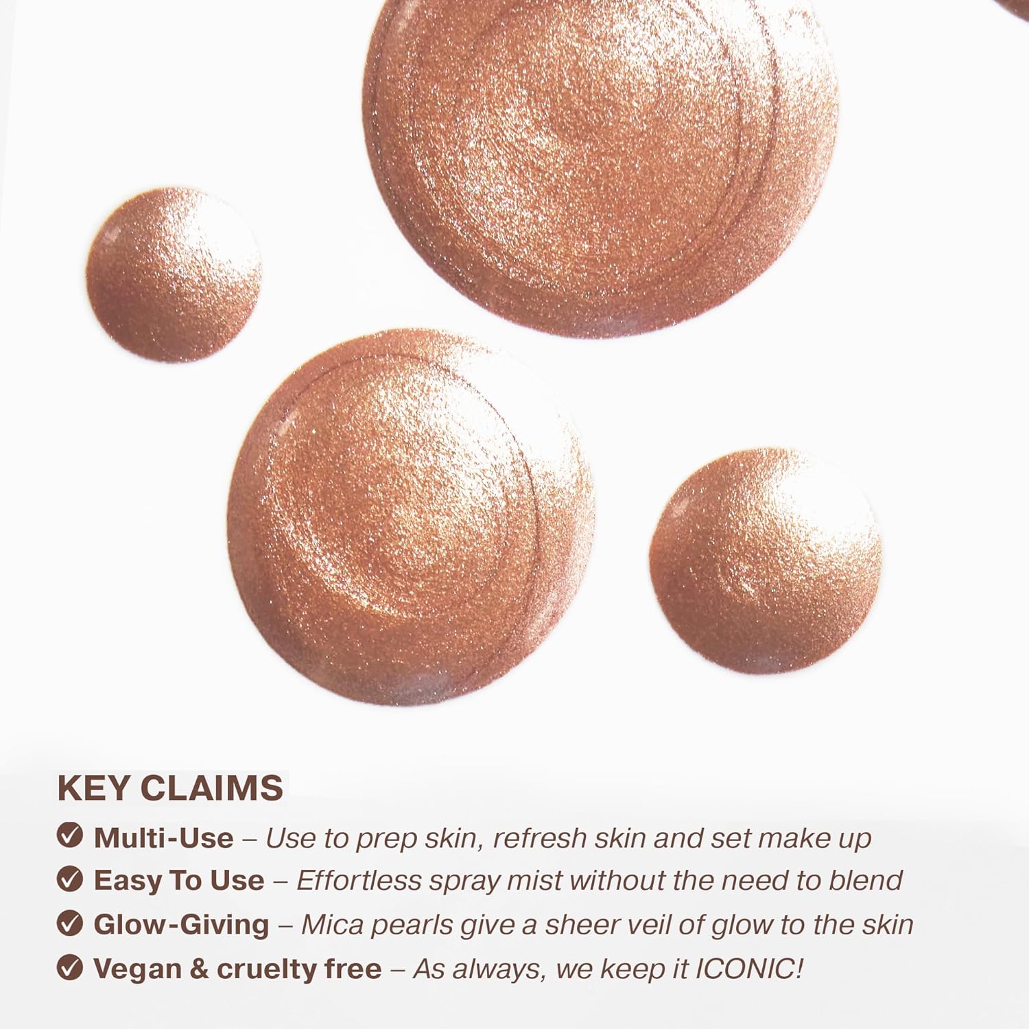 ICONIC LONDON Prep-Set-Glow | Hydrating + Setting + Glowing Spray, 3-in-1 Formula for a Dewy, Radiant Finish - Image 3