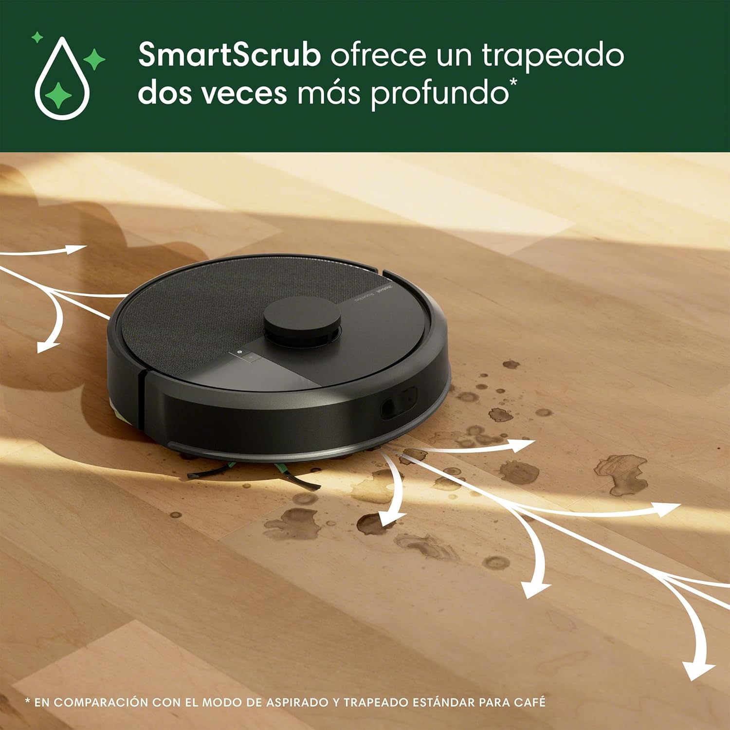 iRobot Roomba 105 Combo Robot Vacuum & Mop - Easy to use, Intense Power-Lifting Suction, LiDAR Navigation, Multiple Cleaning Modes, Avoids Mopping Carpets, Self-Charging - Image 5