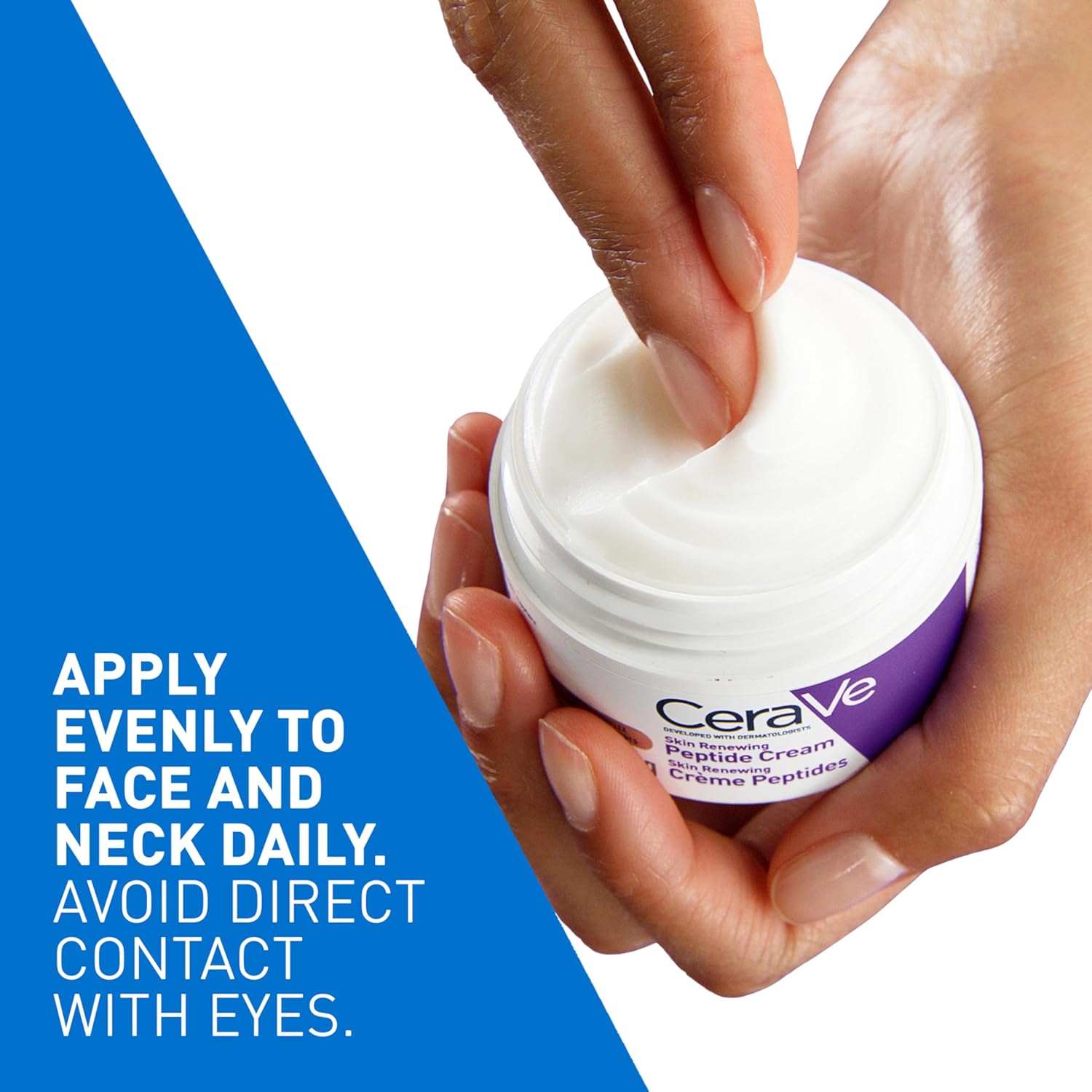 CeraVe Skin Renewing Night Cream, Niacinamide, Peptide Complex, and Hyaluronic Acid Moisturizer for Face, 1.7 Ounce, Packaging may Vary - Image 5