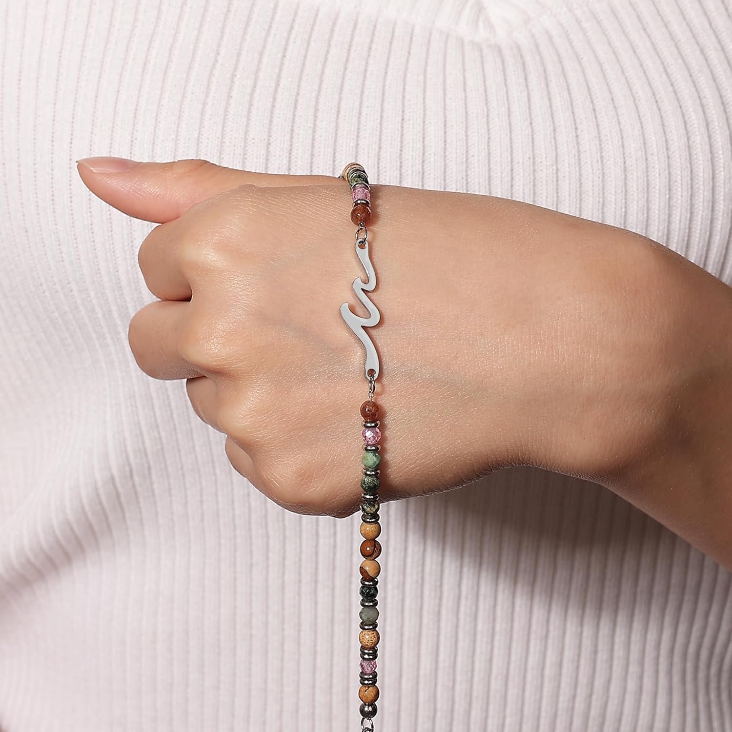 TONY & SANDY Friend Gifts for Women, Unique Birthday Gifts for Women, Sister Gift from Sister, Wave Bracelet, Christmas Easter Mother's Day Gift for Her, Bestie Friendship Bracelets - Image 7