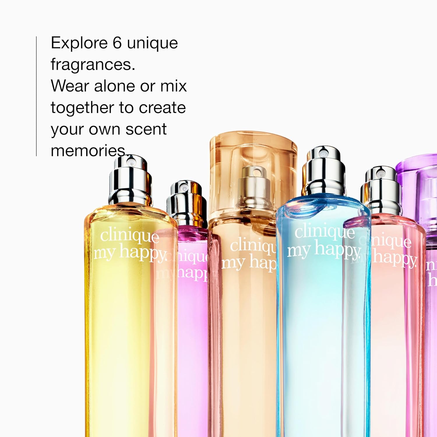 Clinique My Happy Fragrance Spray | Cocoa & Cashmere, Baby Bouquet, Cookies & Kisses, Indigo Mist, Lily of the Beach, Peony Picnic | Perfumes for Women - Image 3
